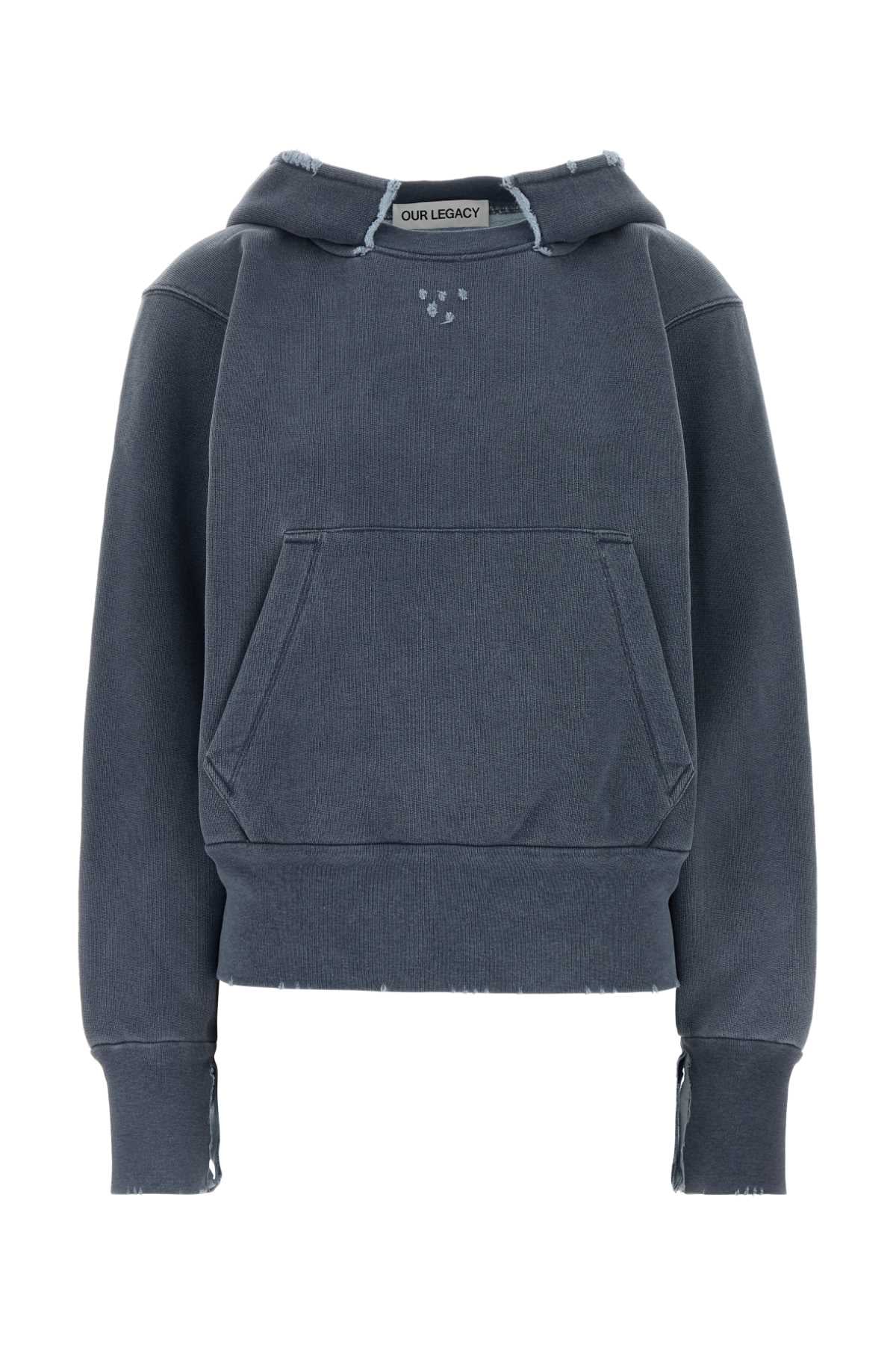 Our Legacy Women Air Force Blue Cotton Sweatshirt OUR LEGACY