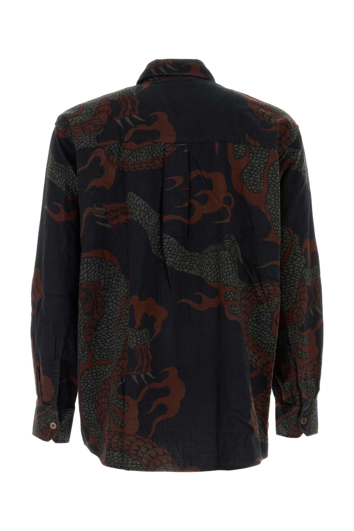 Our Legacy Men Printed Cotton Shirt OUR LEGACY