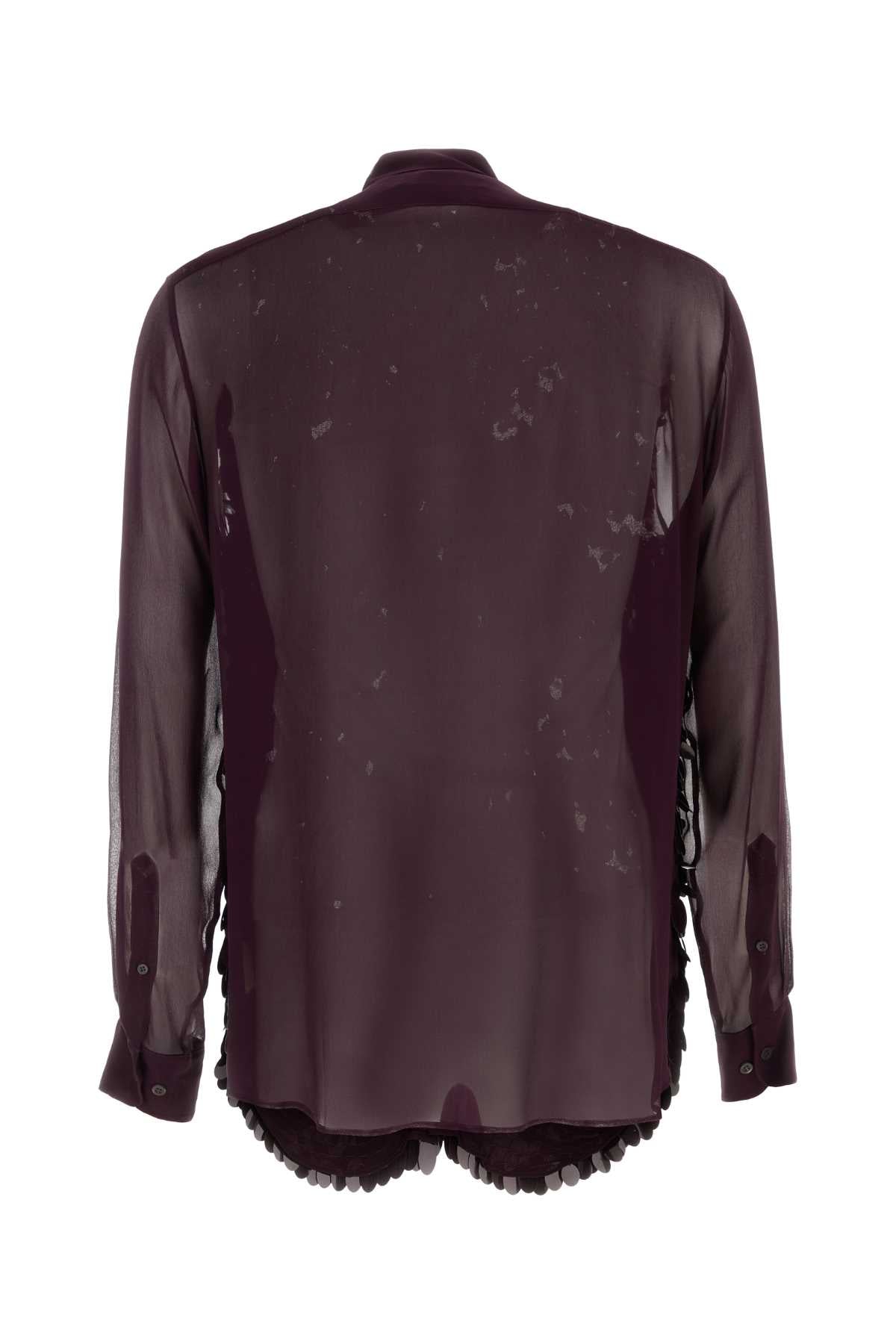 Dries Van Noten Men Purple Crepe Curles Shirt