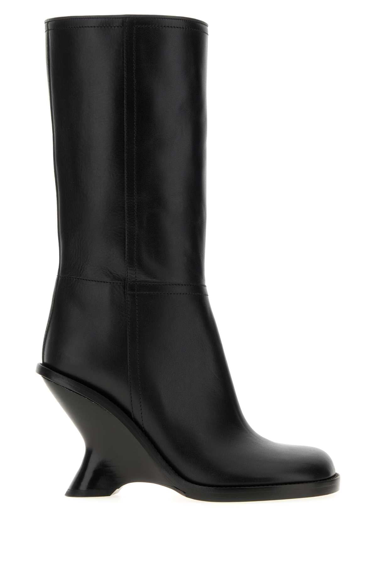 Dries Van Noten Women Black Leather Boots DRIES VAN NOTEN