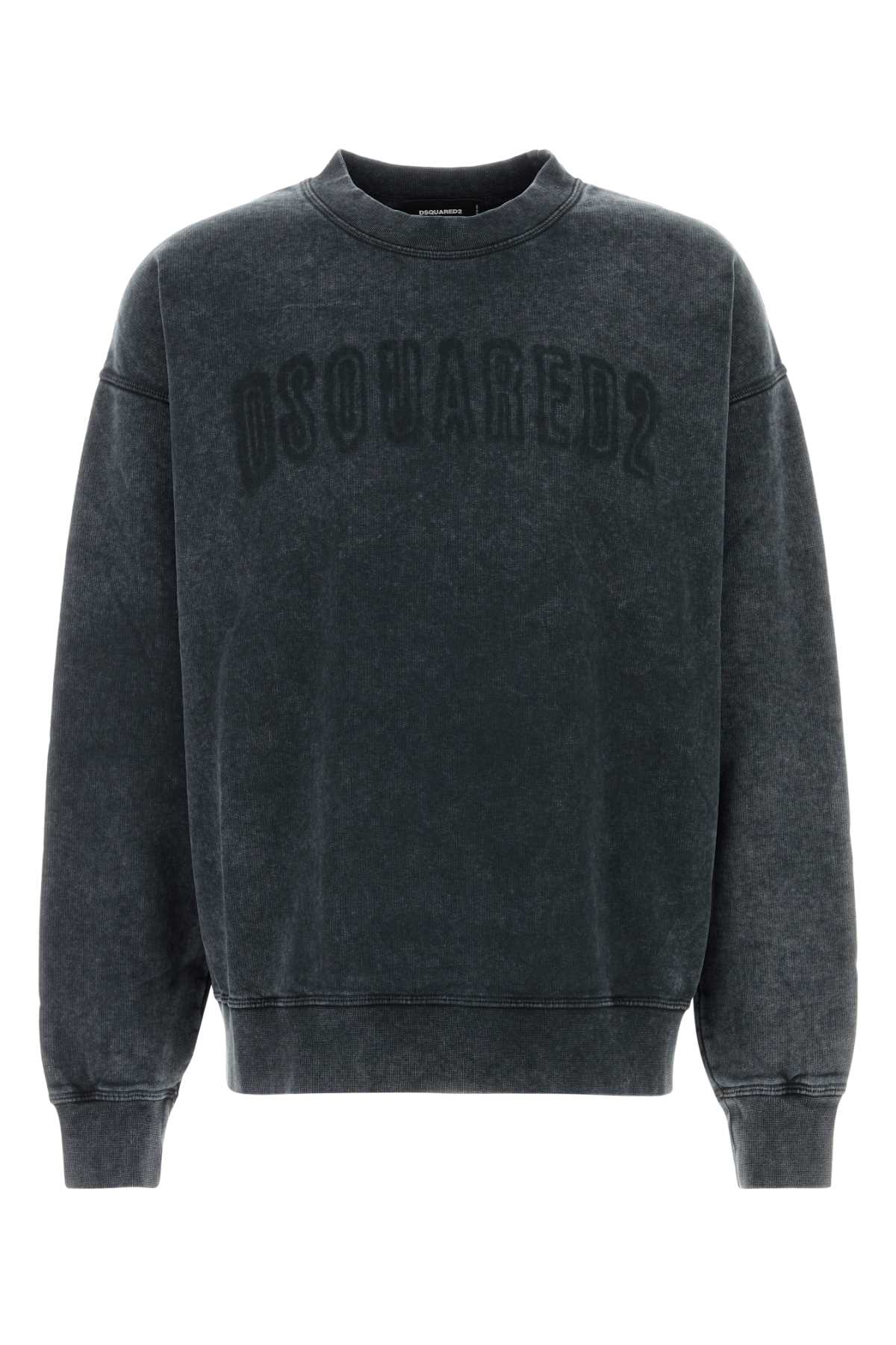Dsquared Men Graphite Cotton Sweatshirt DSQUARED2