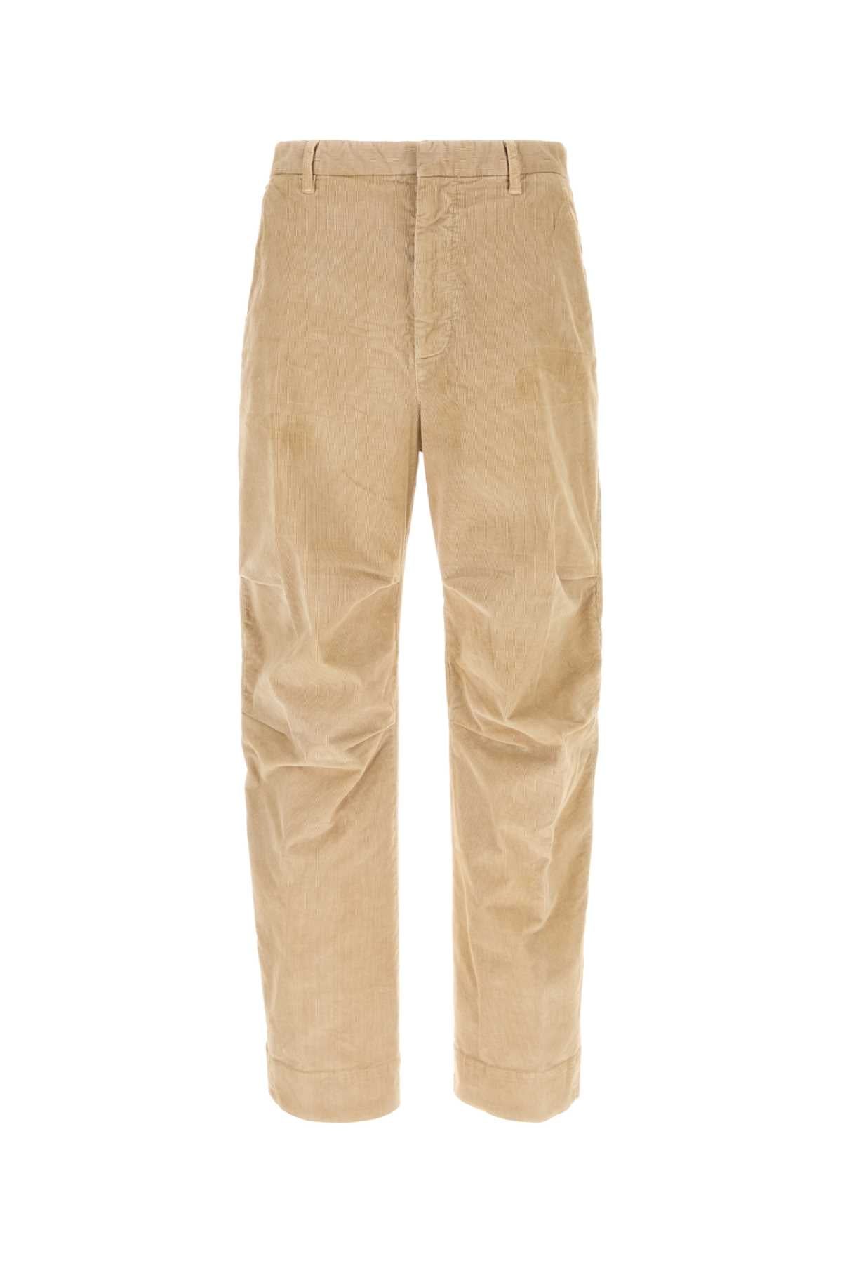 Dsquared Men Beige Stretch Corduroy Pant DSQUARED2