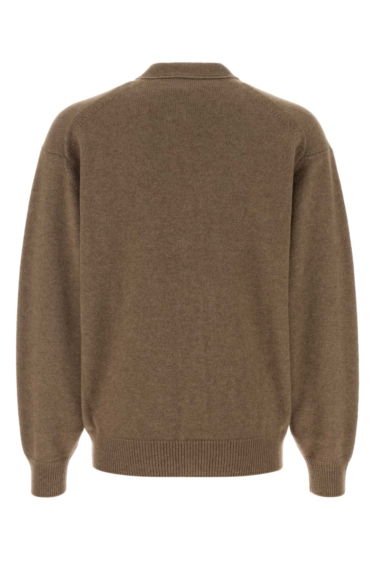 Auralee Men Brown Cashmere Cardigan AURALEE