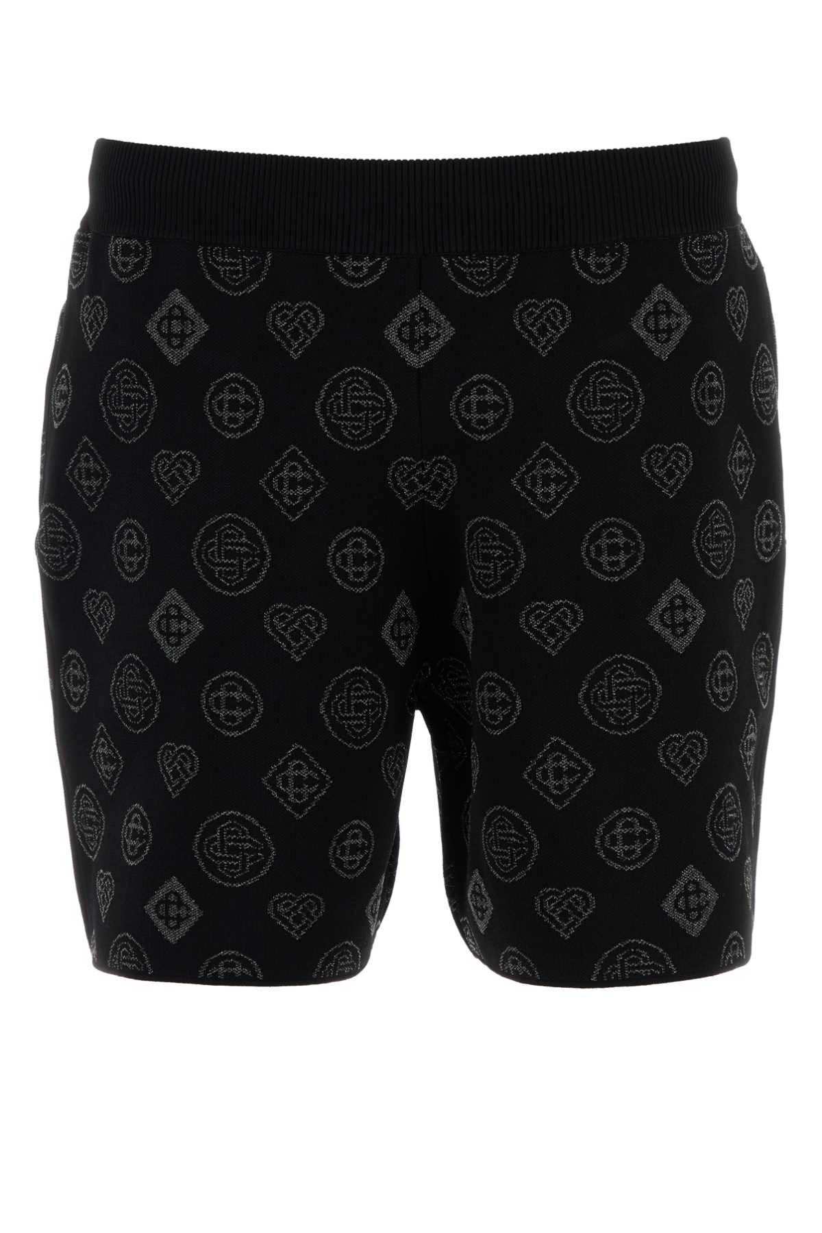 Casablanca Men Embroidered Stretch Jacquard Bermuda Shorts CASABLANCA