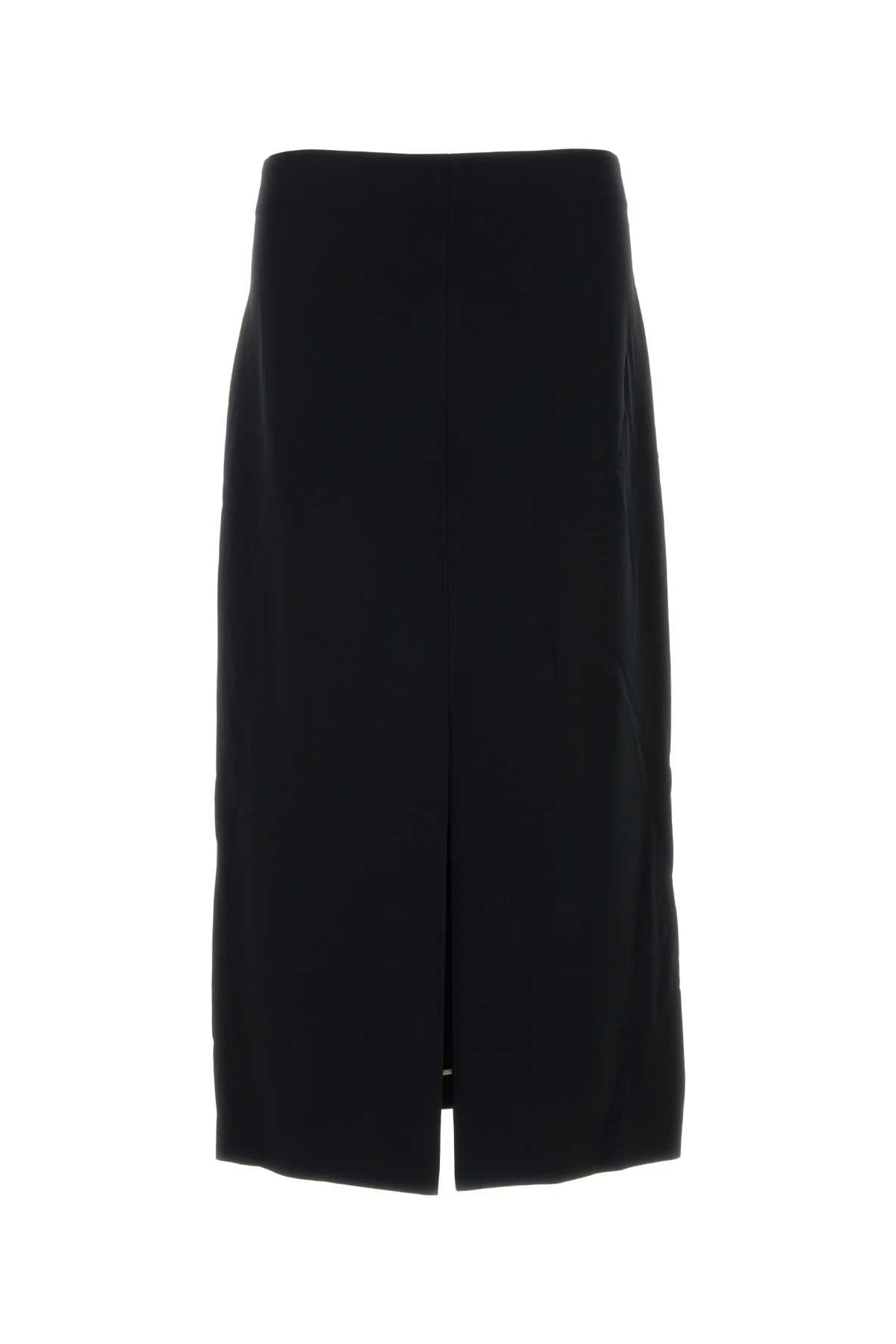 Carven Women Black Crepe Skirt CARVEN