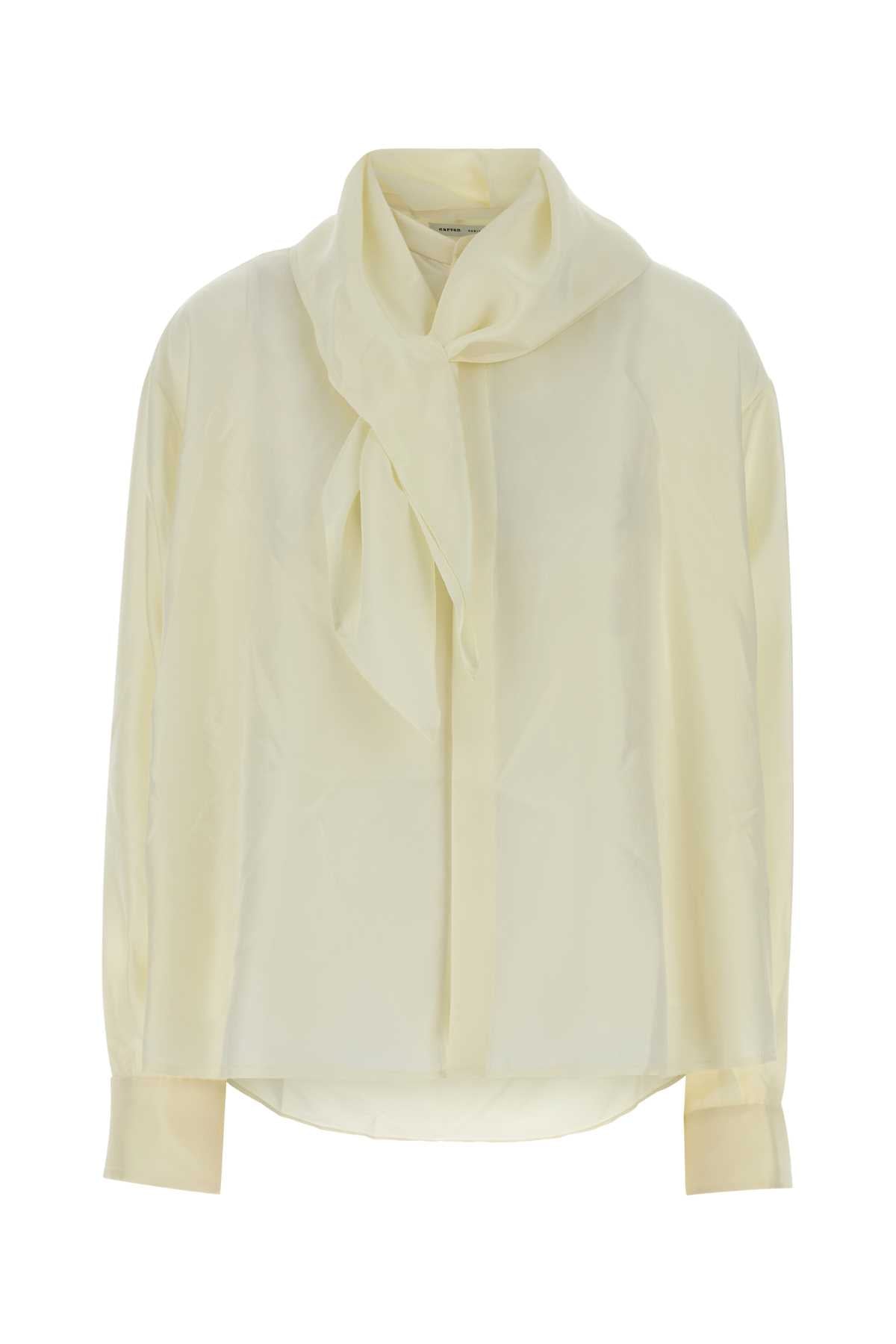Carven Women Ivory Silk Shirt CARVEN