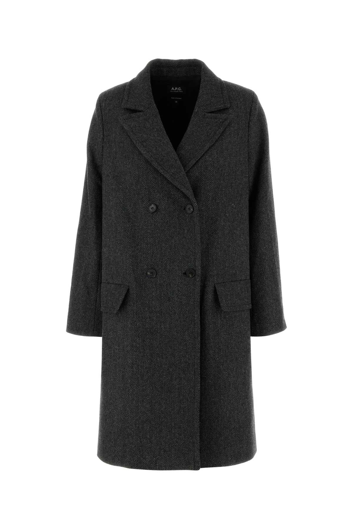 A.P.C. Women Embroidered Wool Blend Woara Coat A.P.C.
