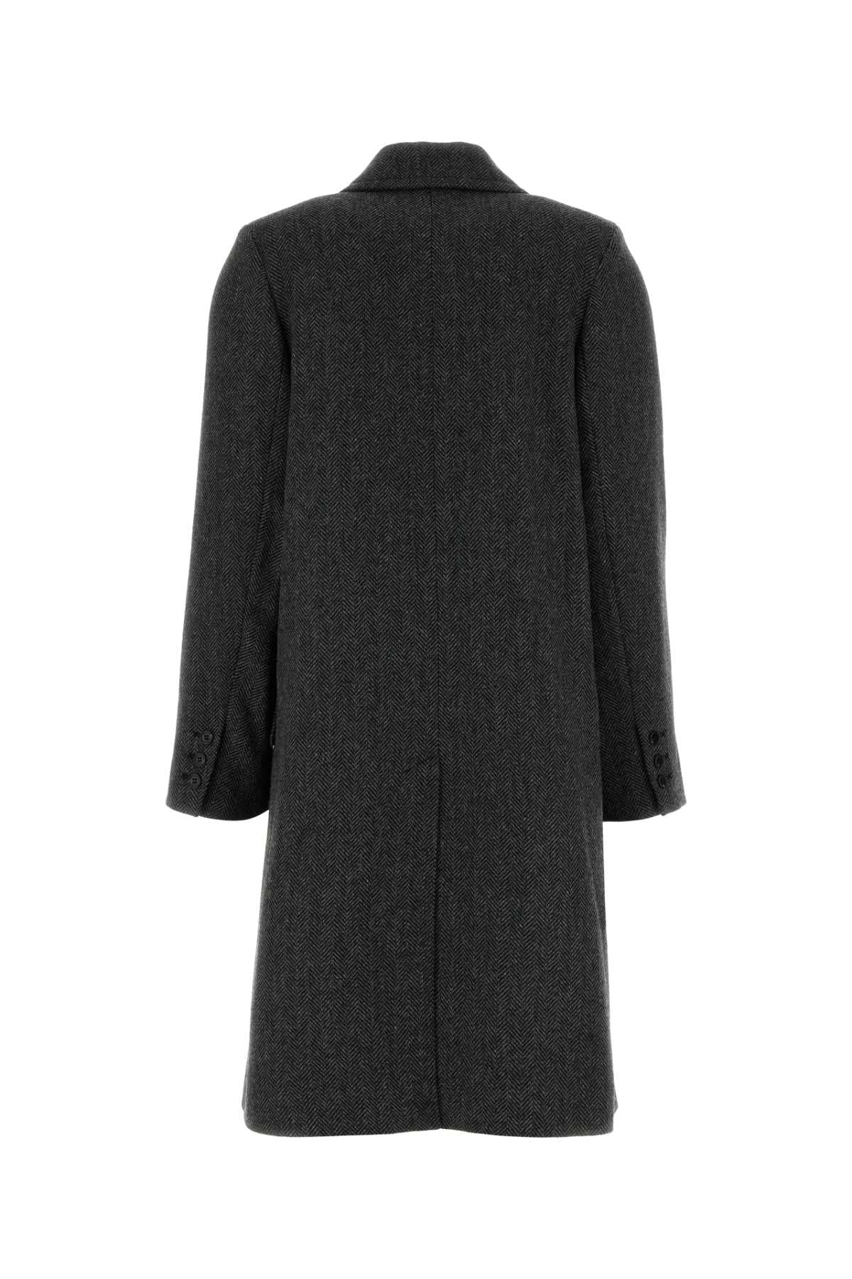 A.P.C. Women Embroidered Wool Blend Woara Coat A.P.C.