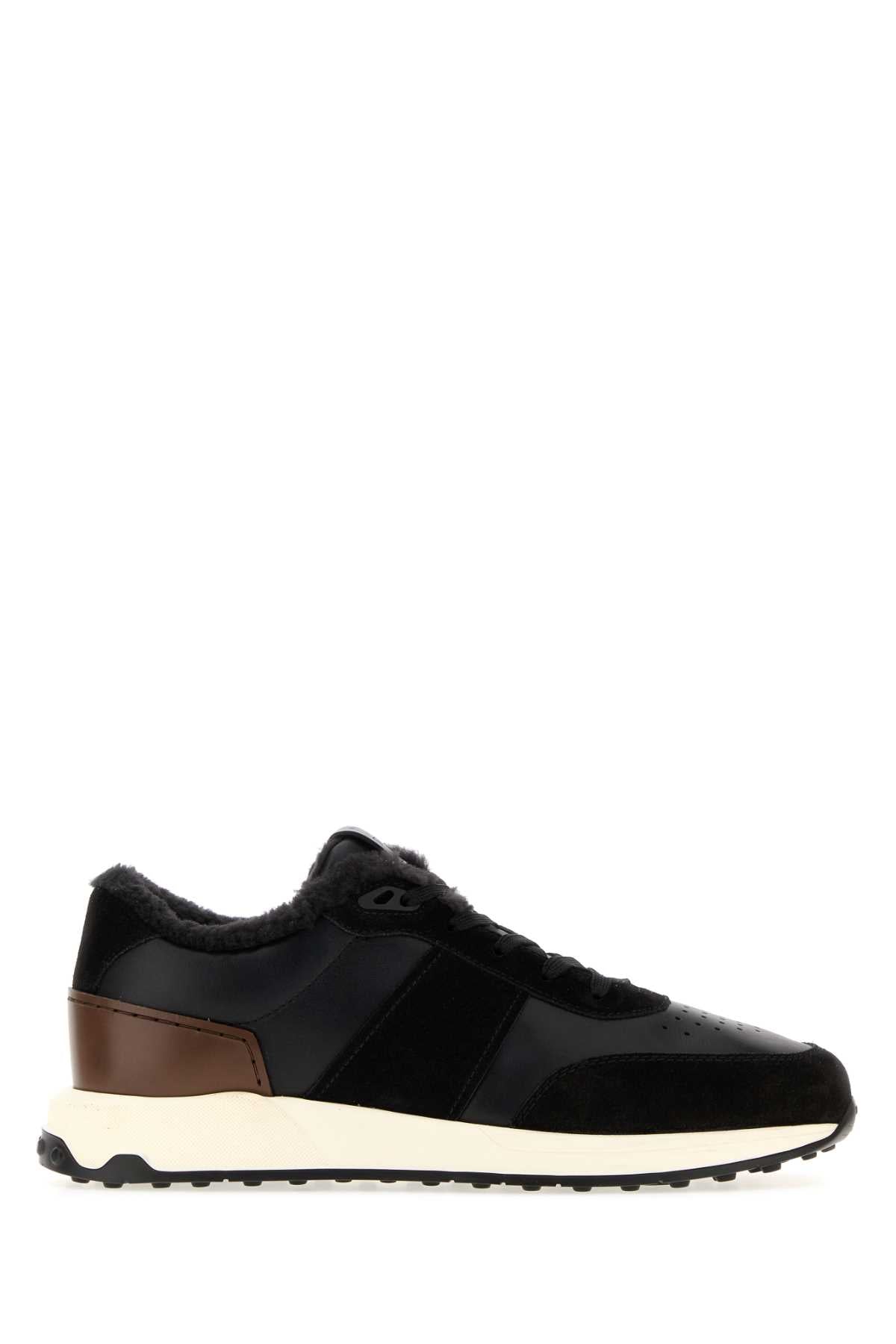 Tod's Men Black Leather Sneakers TOD'S
