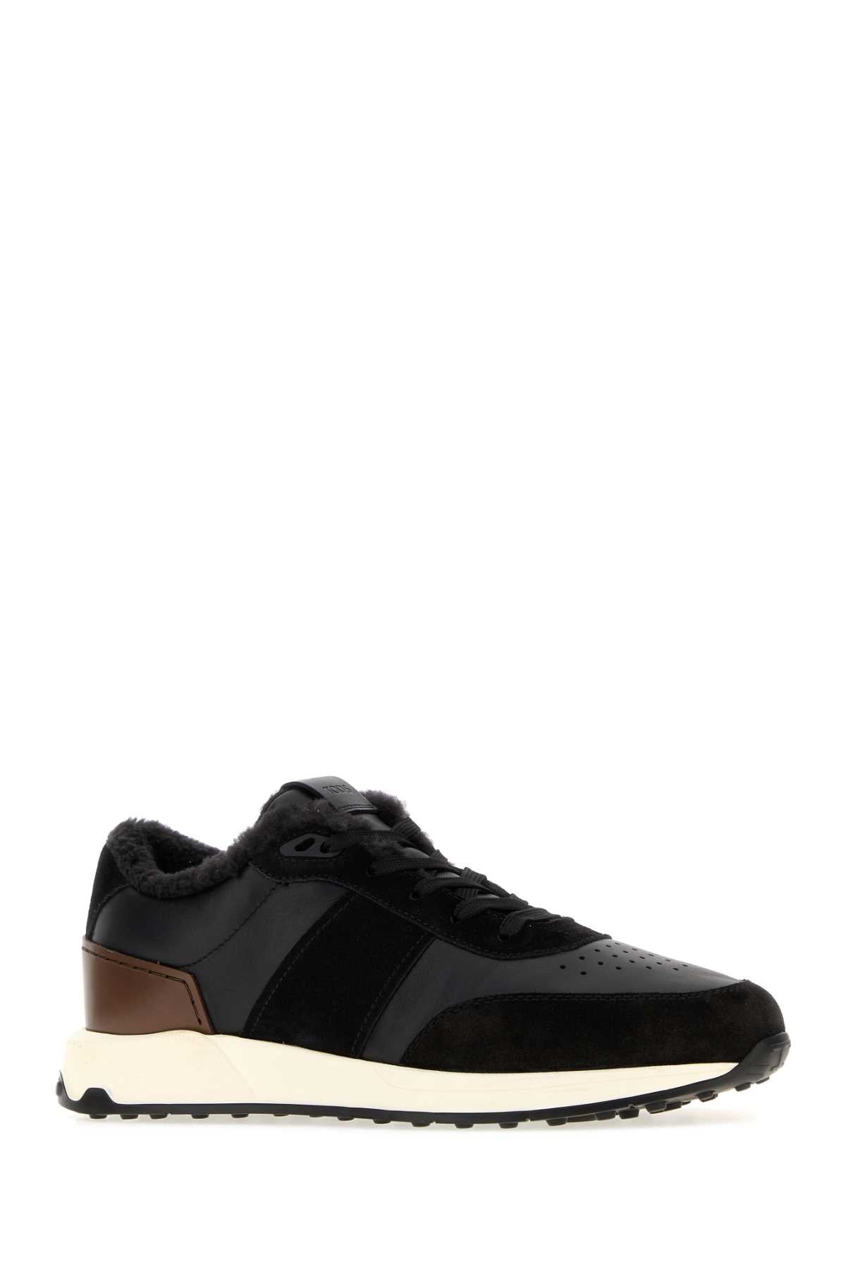 Tod's Men Black Leather Sneakers TOD'S