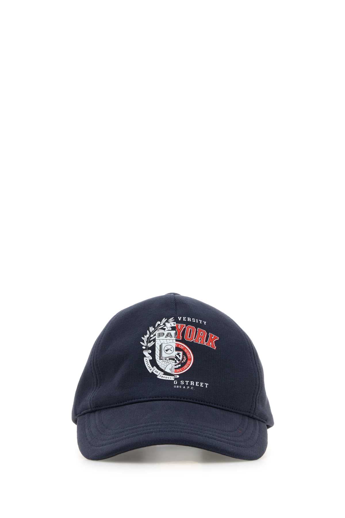 A.P.C. Men Denim Blue Cotton A.P.C. X Marc Jacobs Baseball Cap A.P.C.