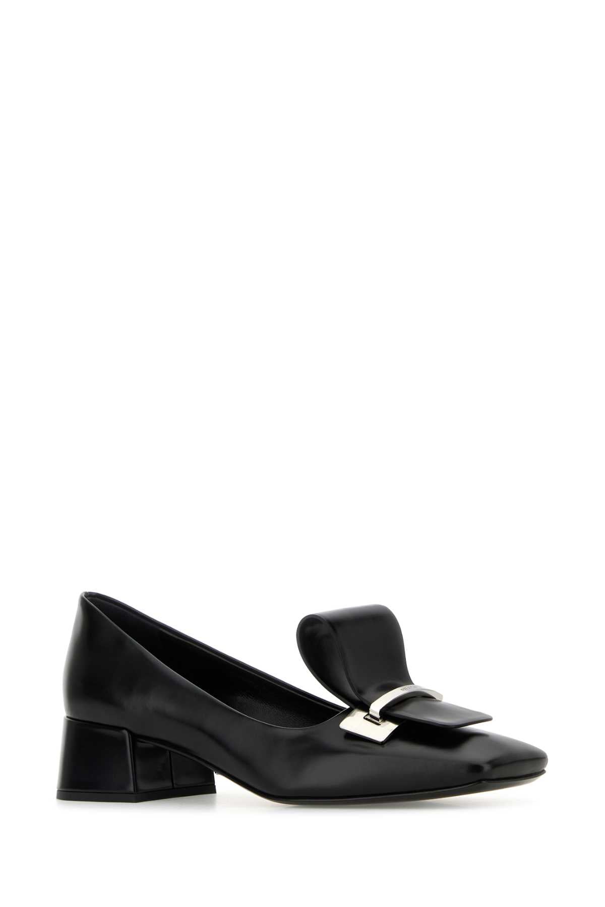 Prada Women Black Leather Pumps PRADA