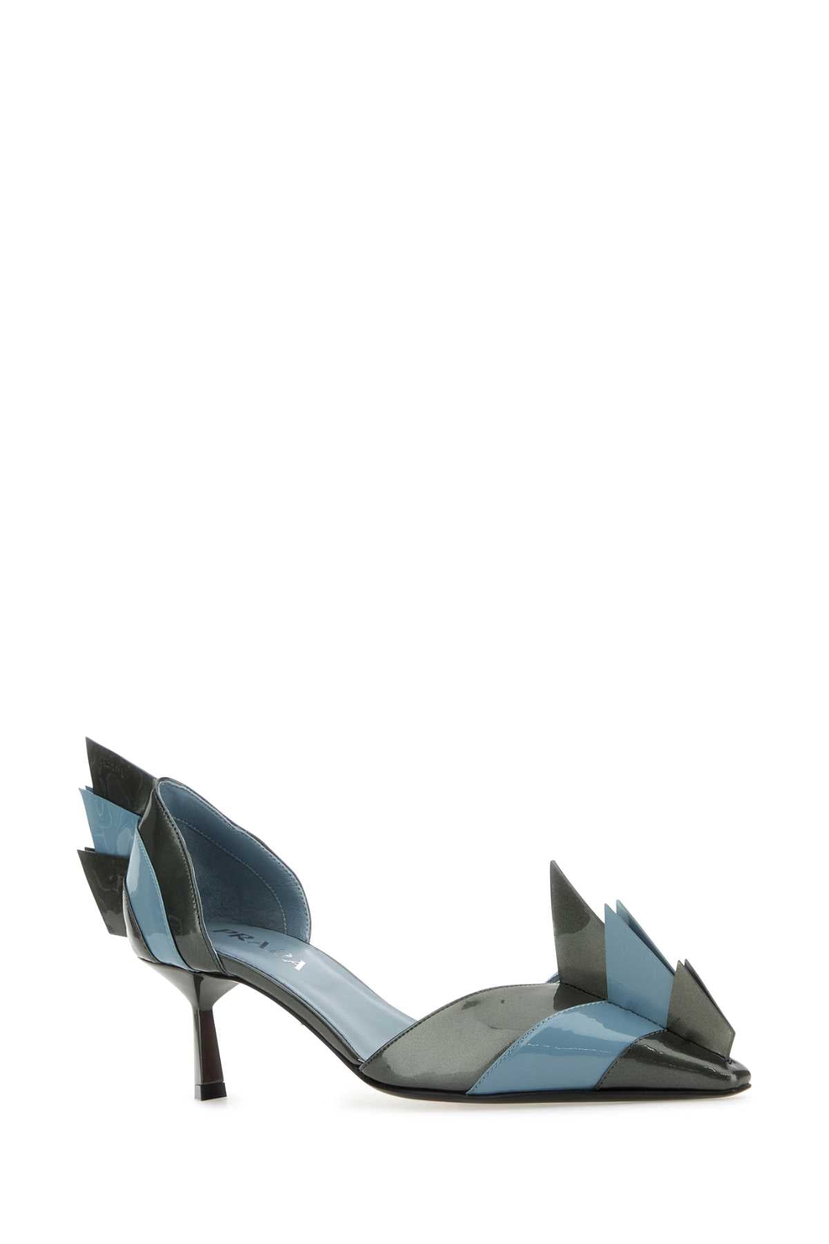 Prada Women Two-Tone Leather Pumps PRADA