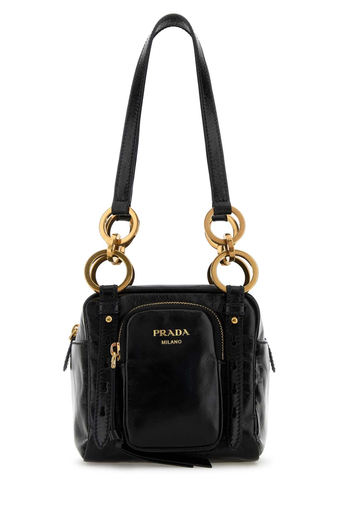 Prada Women Black Mini Prada Dangle Handbag PRADA