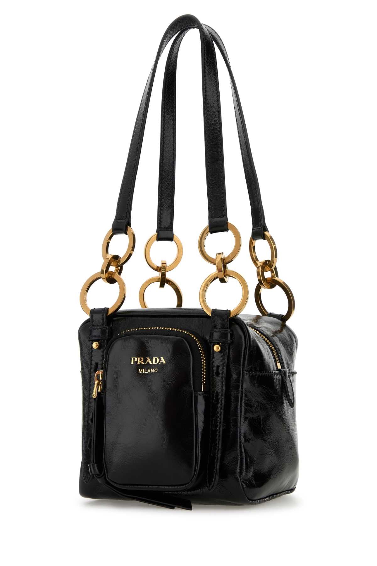 Prada Women Black Mini Prada Dangle Handbag PRADA