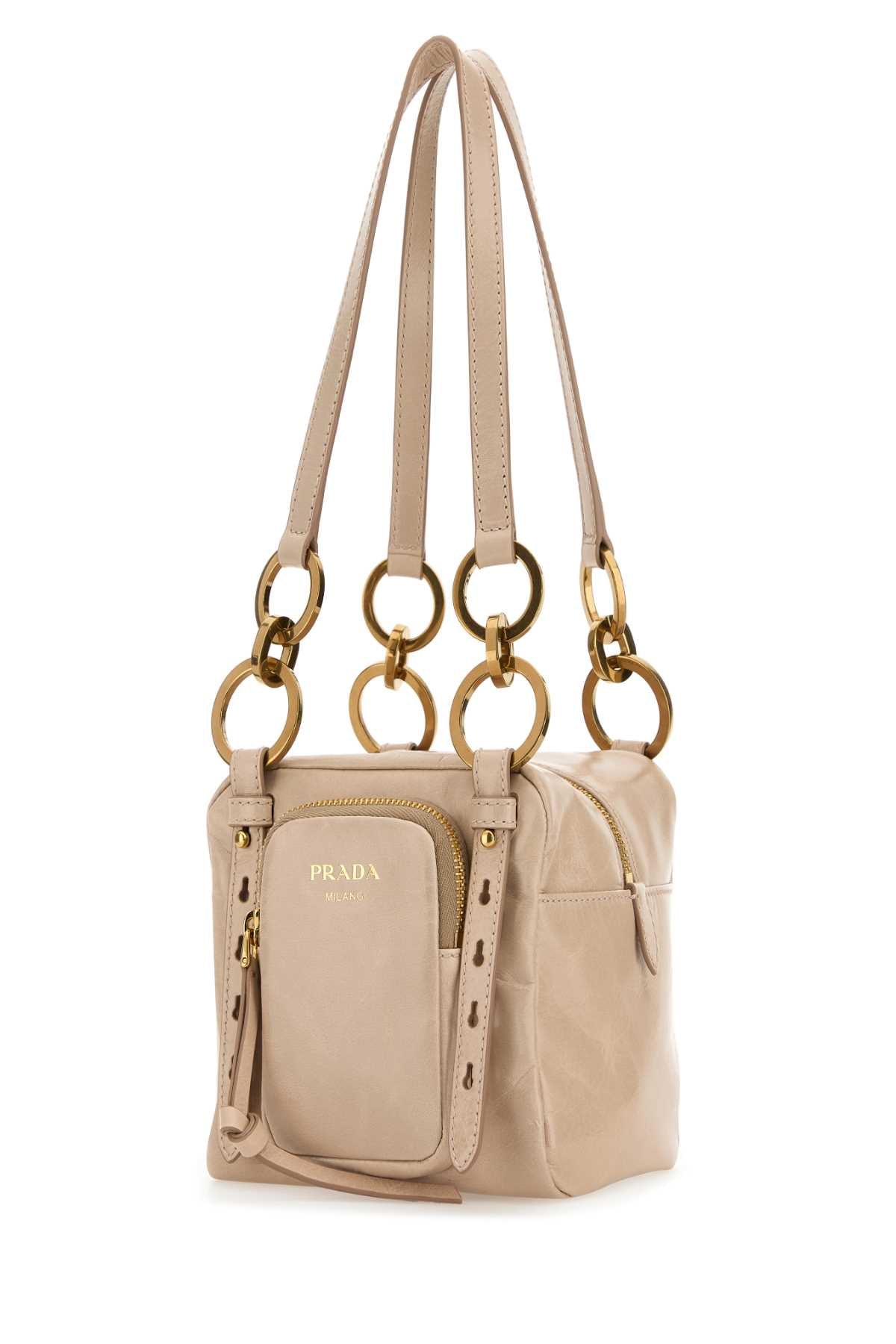 Prada Women Powder Pink Mini Prada Dangle Handbag PRADA