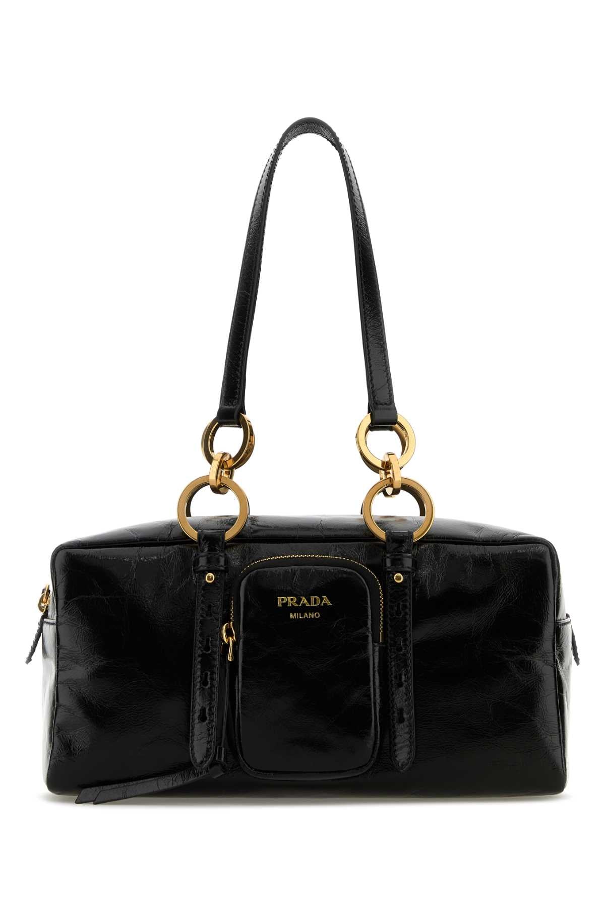 Prada Women Black Leather Handbag PRADA