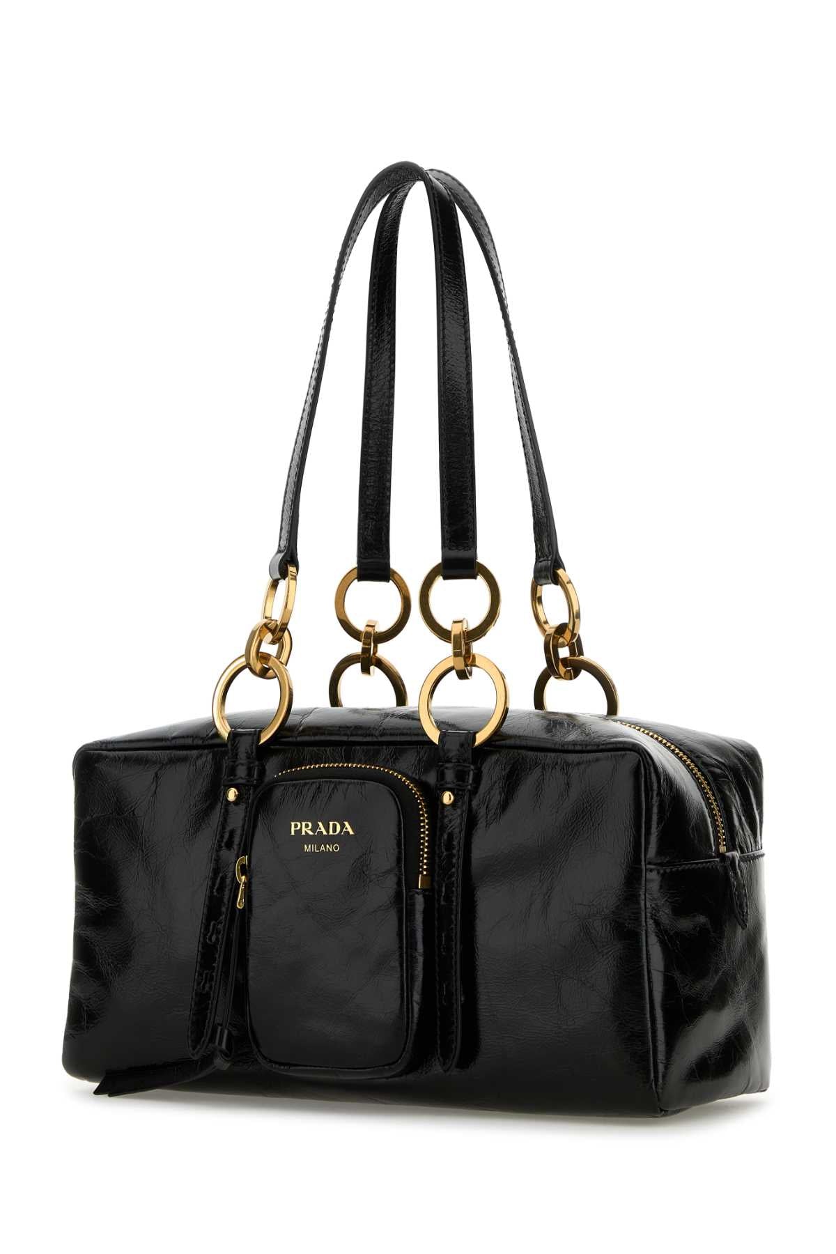 Prada Women Black Leather Handbag PRADA