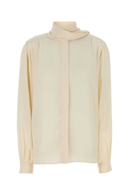 Prada Women Ivory Silk Shirt PRADA