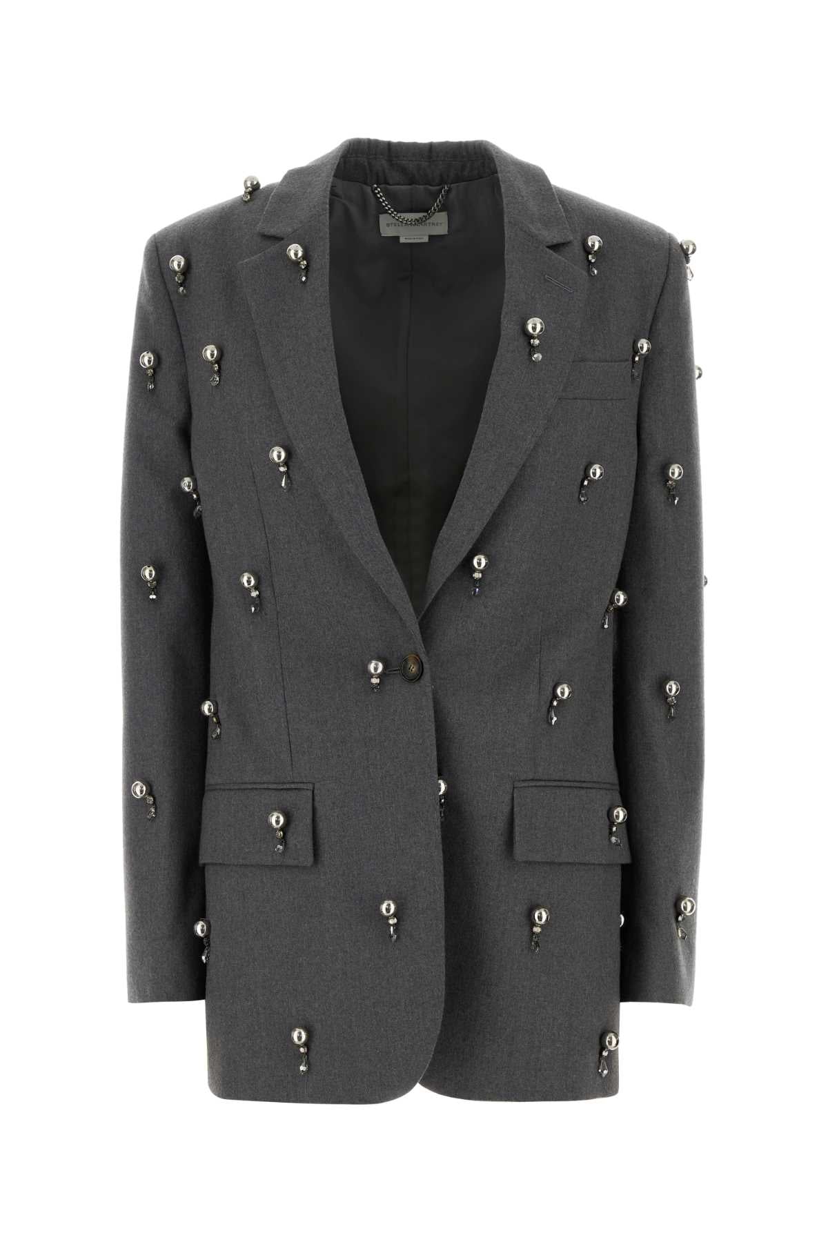Stella Mccartney Women Grey Wool Blazer STELLA MCCARTNEY