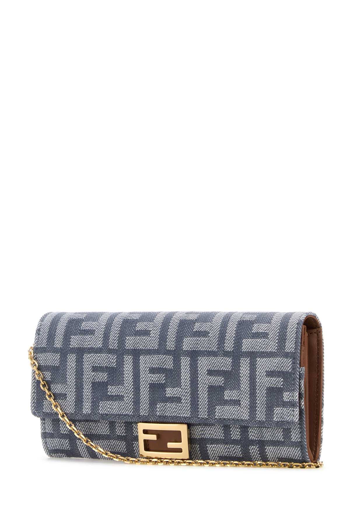 Fendi Women Embroidered Denim Wallet FENDI