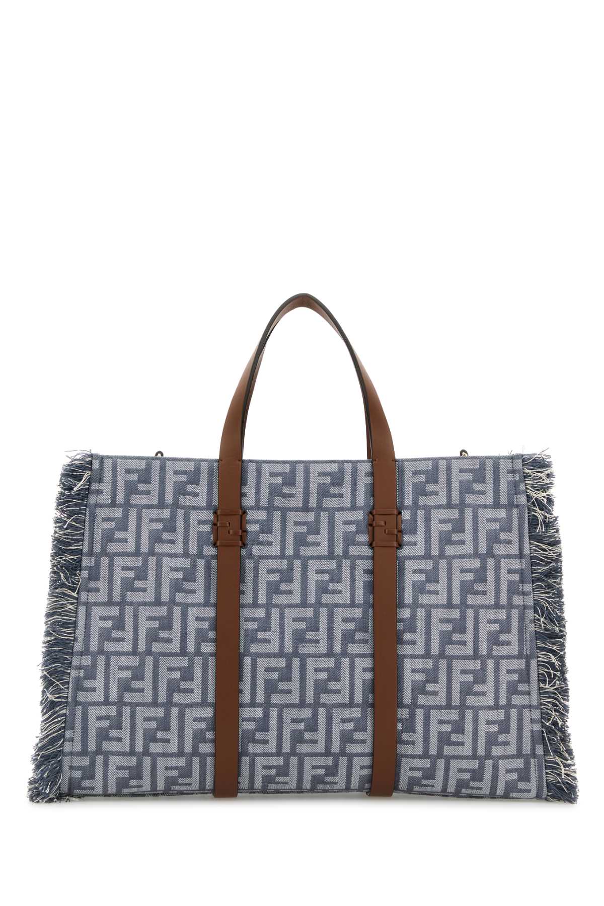 Fendi Women Embroidered Denim Summer Shopping Bag FENDI