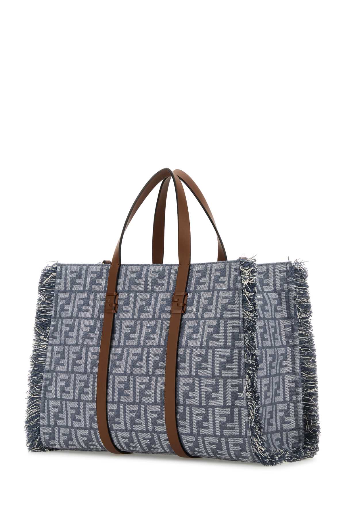 Fendi Women Embroidered Denim Summer Shopping Bag FENDI