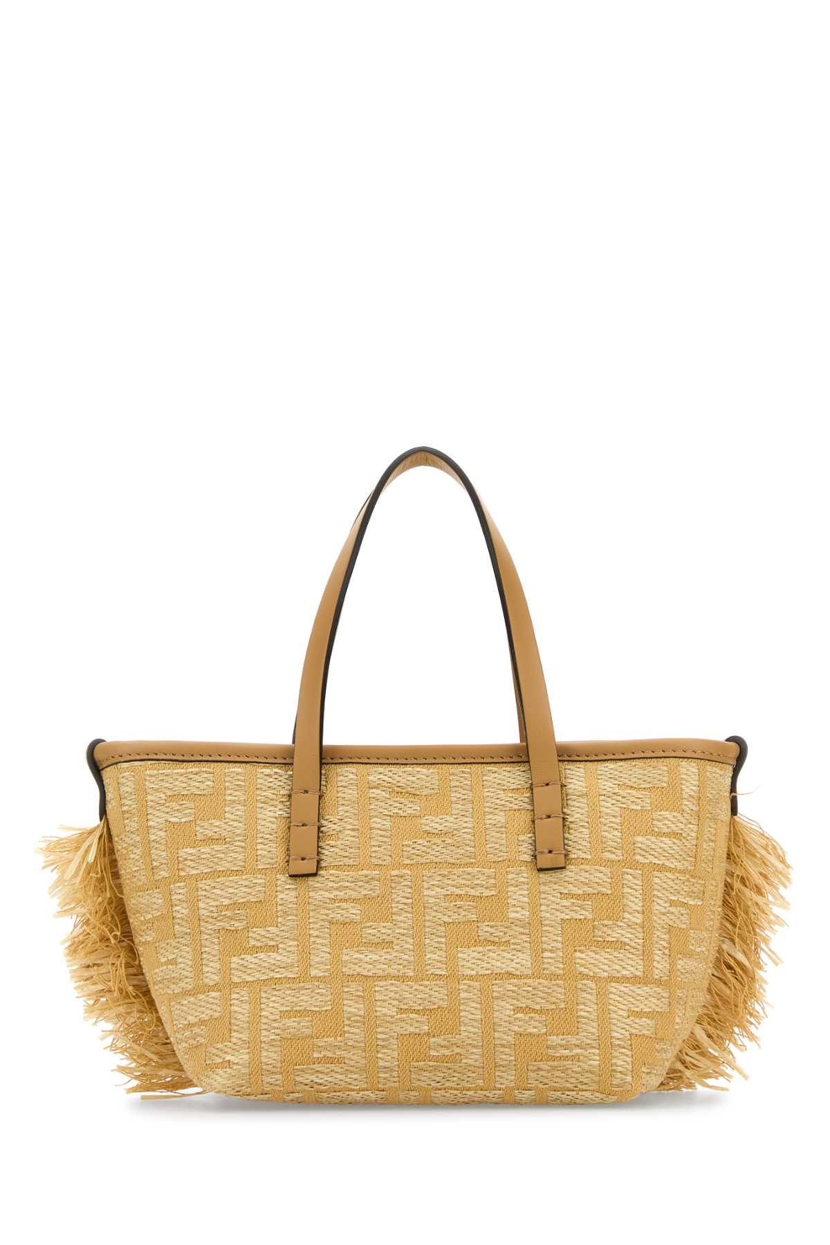 Fendi Women Embroidered Raffia Mini Roll Handbag FENDI