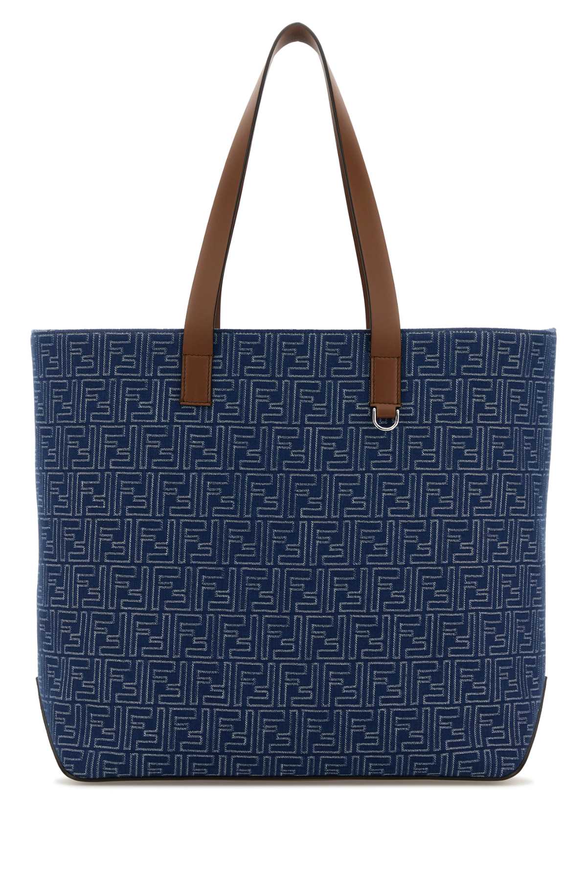 Fendi Men Embroidered Denim Shopping Bag FENDI