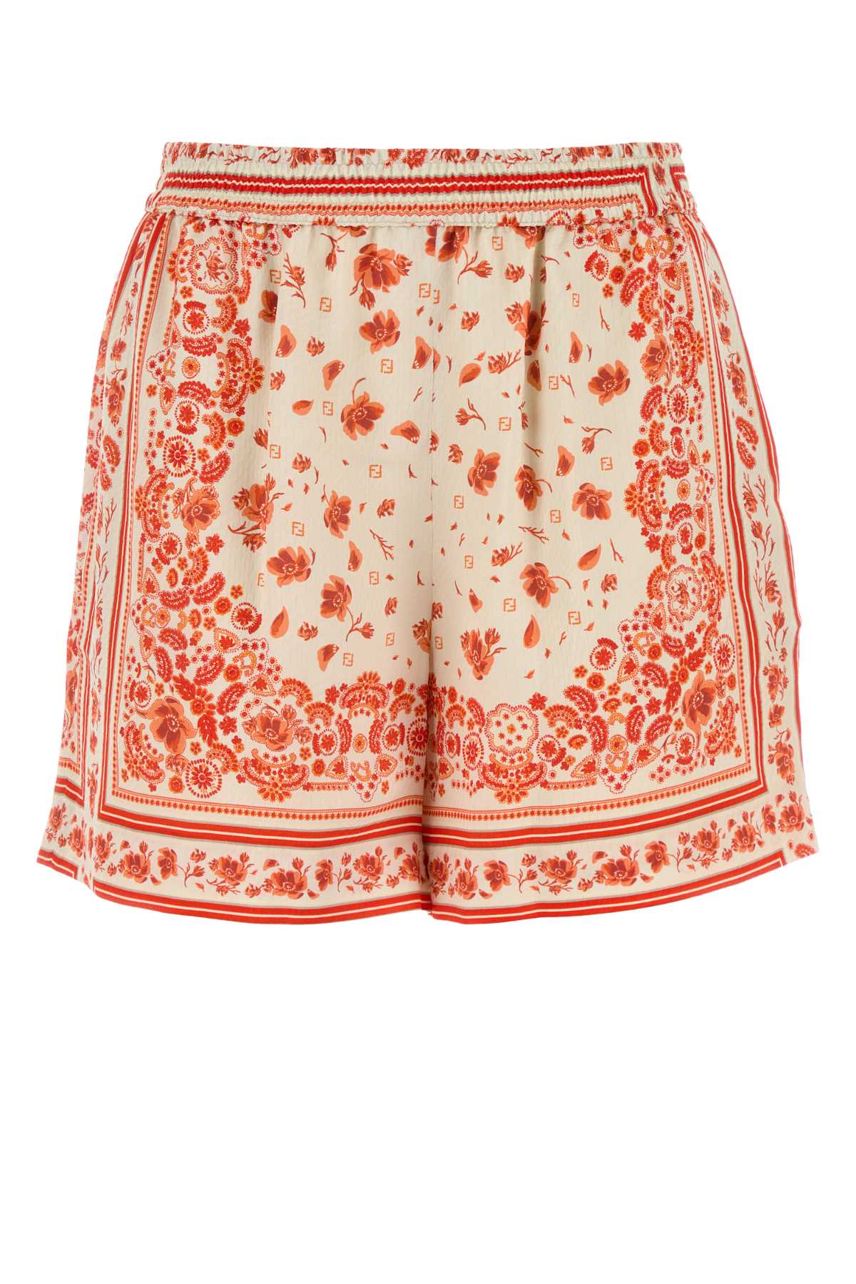 Fendi Women Printed Silk Shorts FENDI