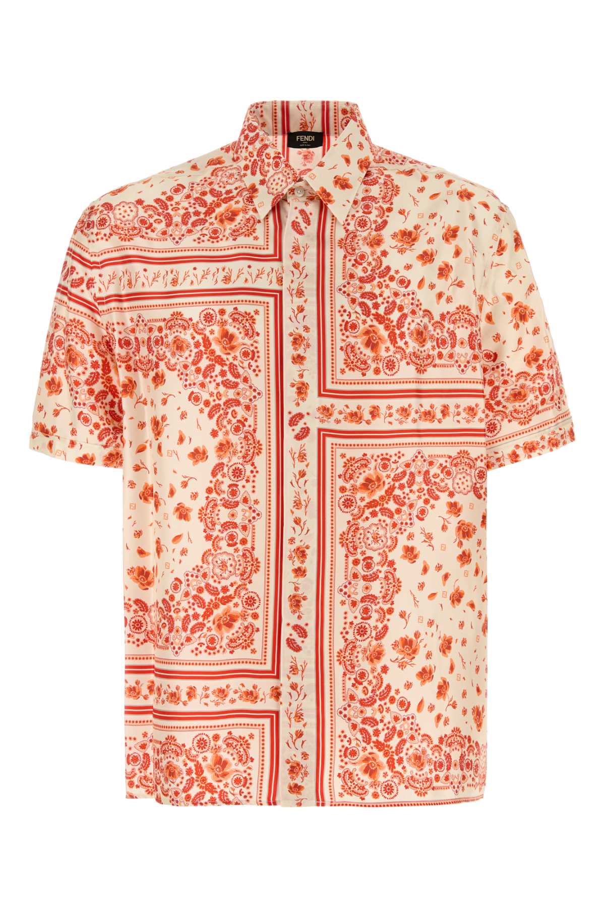 Fendi Men Printed Silk Shirt FENDI