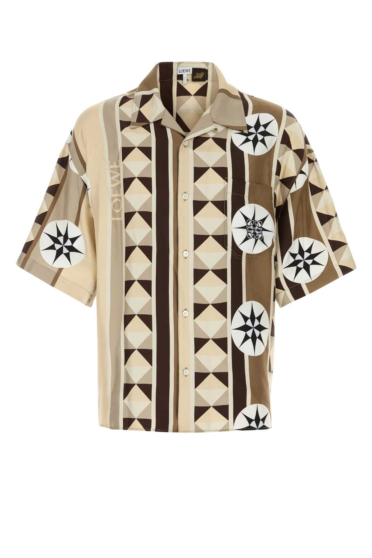 Loewe Paula's Ibiza Men Printed Satin Paula S Ibiza Shirt LOEWE