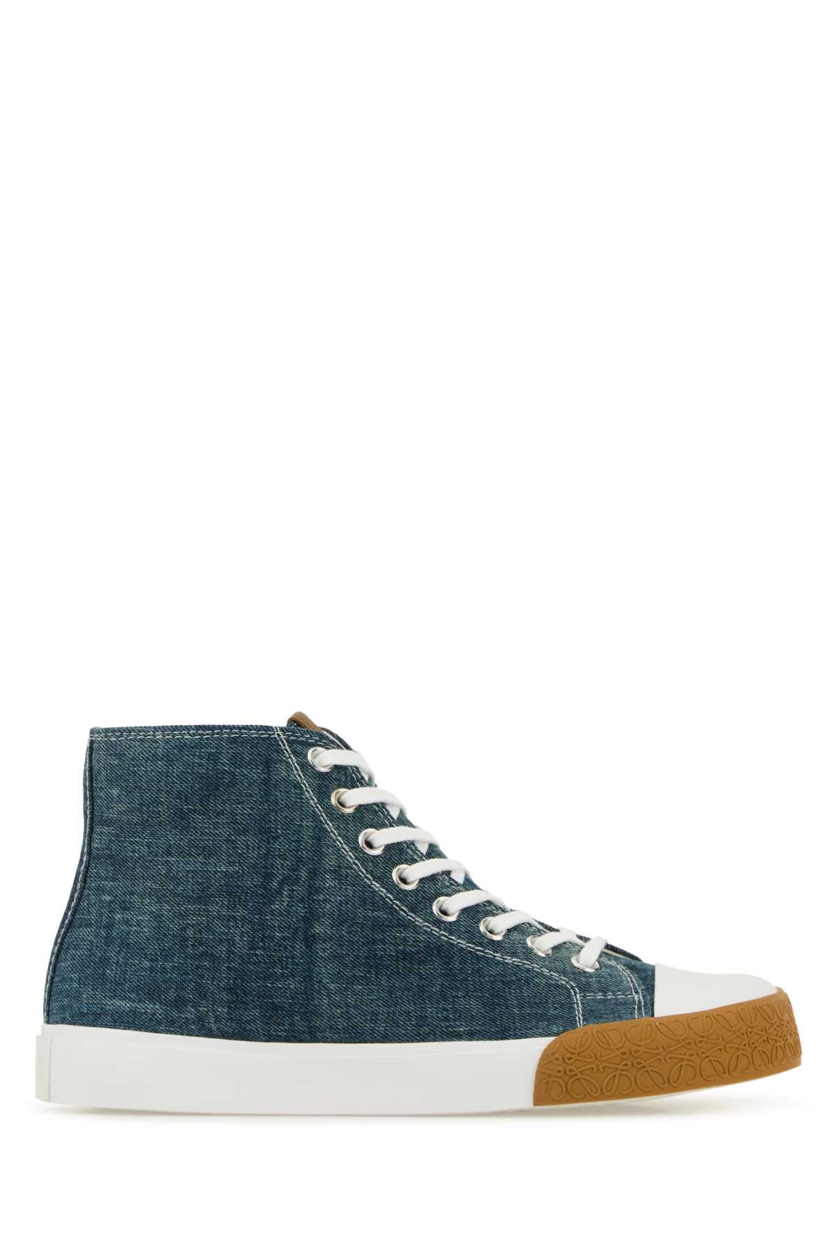 Loewe Paula's Ibiza Men Denim Paula S Ibiza Block Sneakers LOEWE