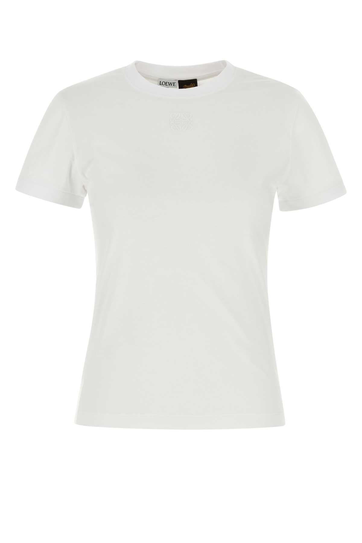 Loewe Paula's Ibiza Women White Cotton Paula S Ibiza T-Shirt LOEWE