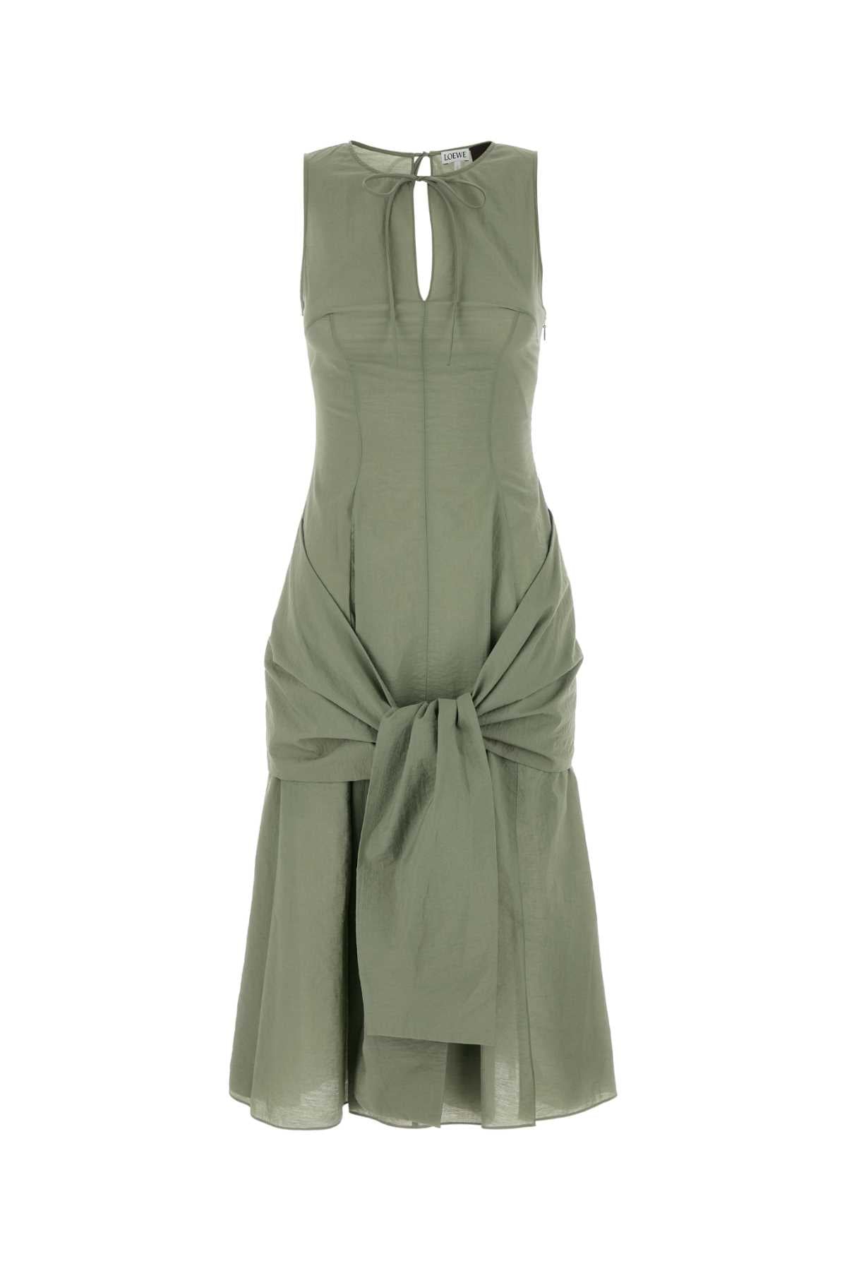 Loewe Paula's Ibiza Women Sage Green Cotton Blend Paula S Ibiza Dress LOEWE