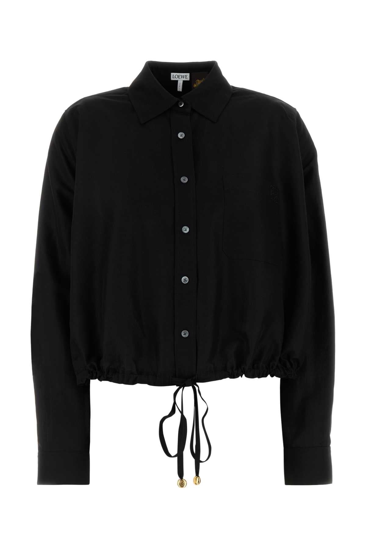 Loewe Paula's Ibiza Women Black Viscose Blend Paula S Ibiza Shirt LOEWE