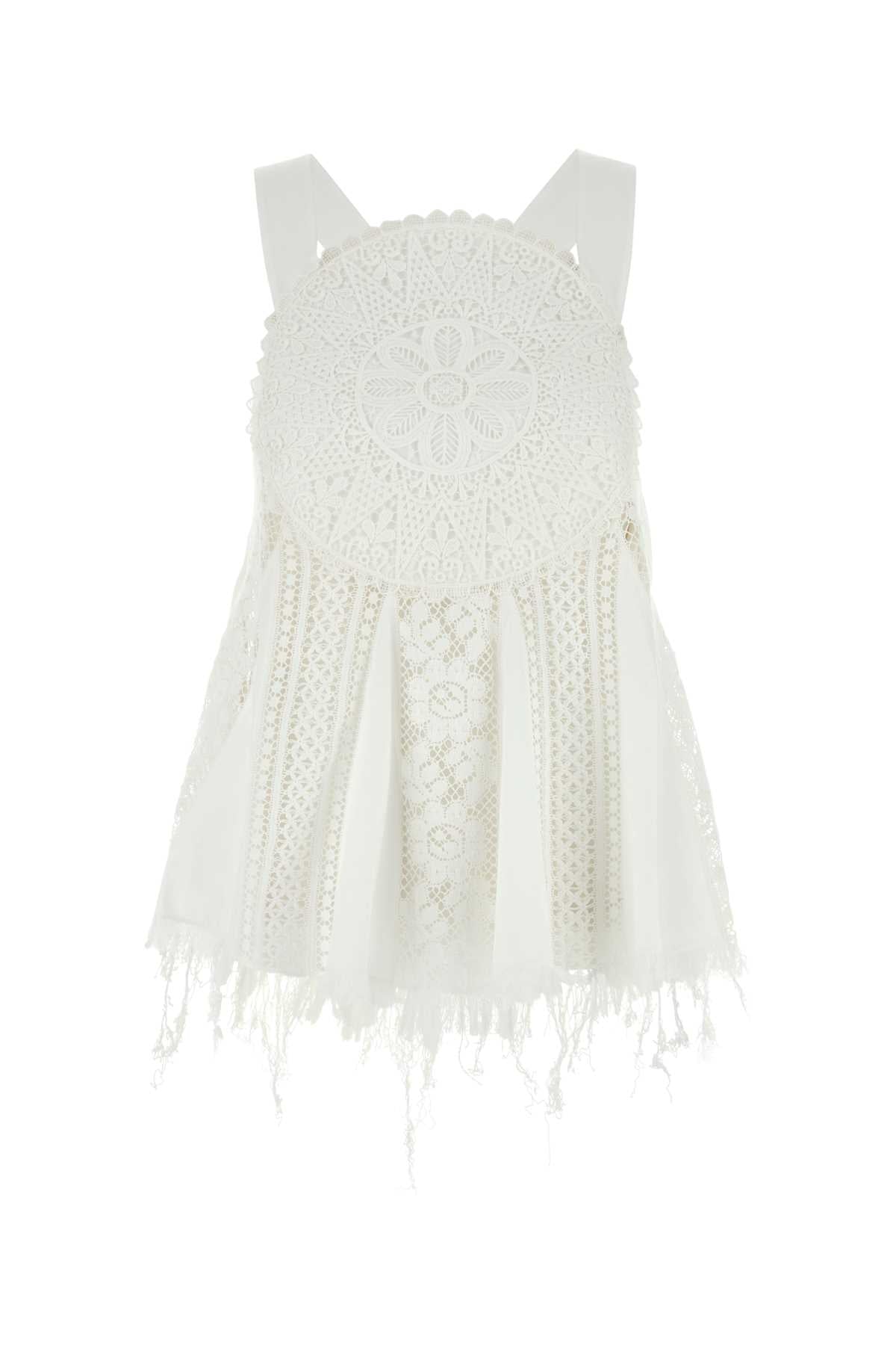 Loewe Paula's Ibiza Women White Cotton Paula S Ibiza Top LOEWE