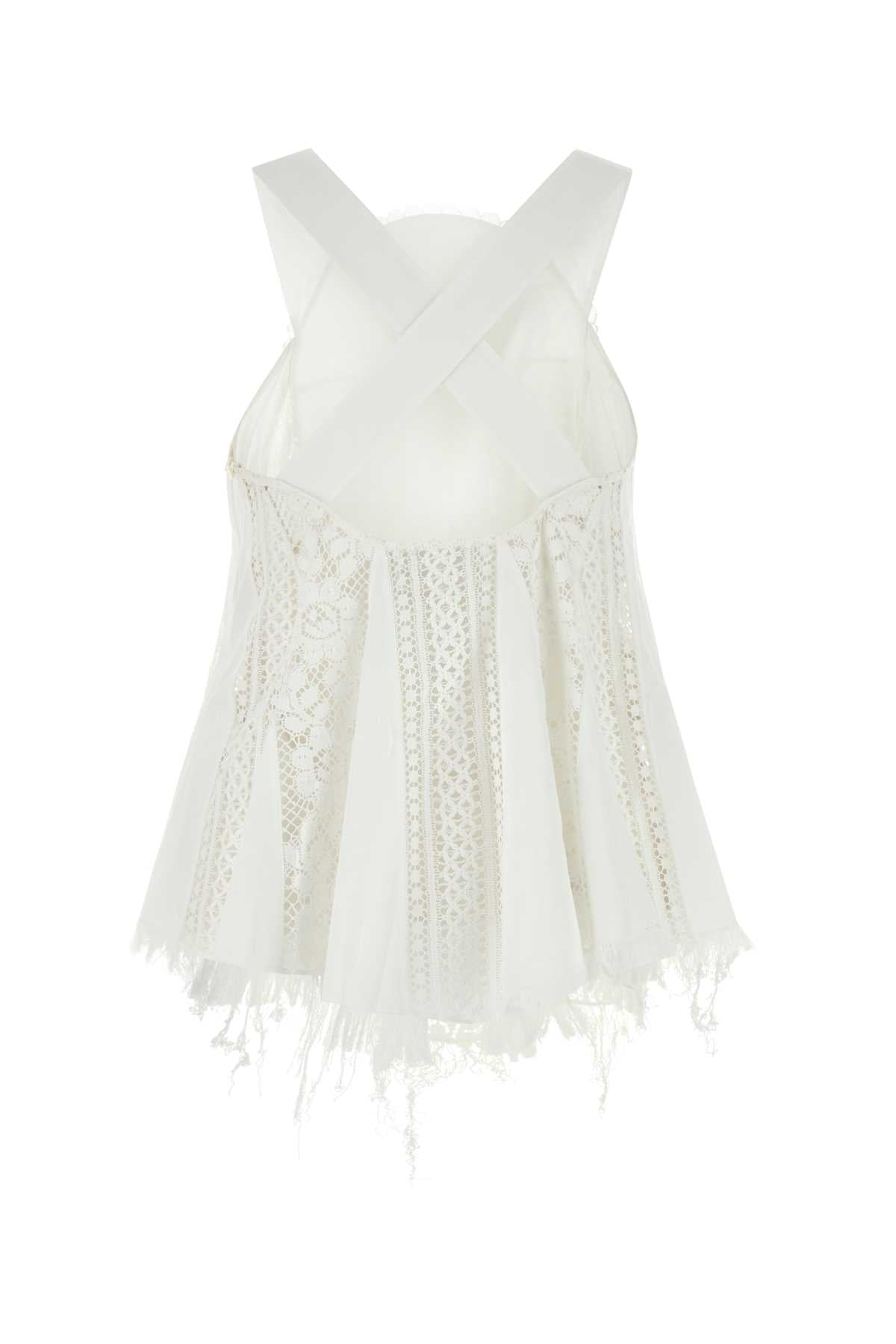 Loewe Paula's Ibiza Women White Cotton Paula S Ibiza Top LOEWE