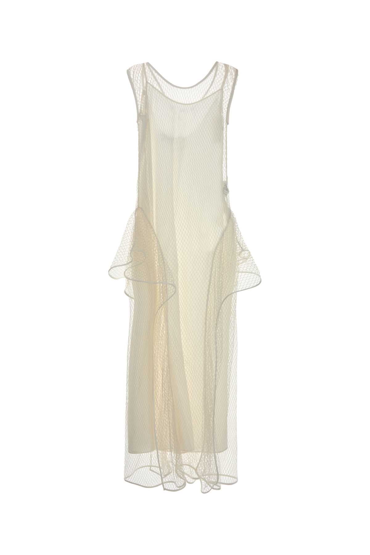 Loewe Paula's Ibiza Women White Mesh Paula S Ibiza Dress LOEWE