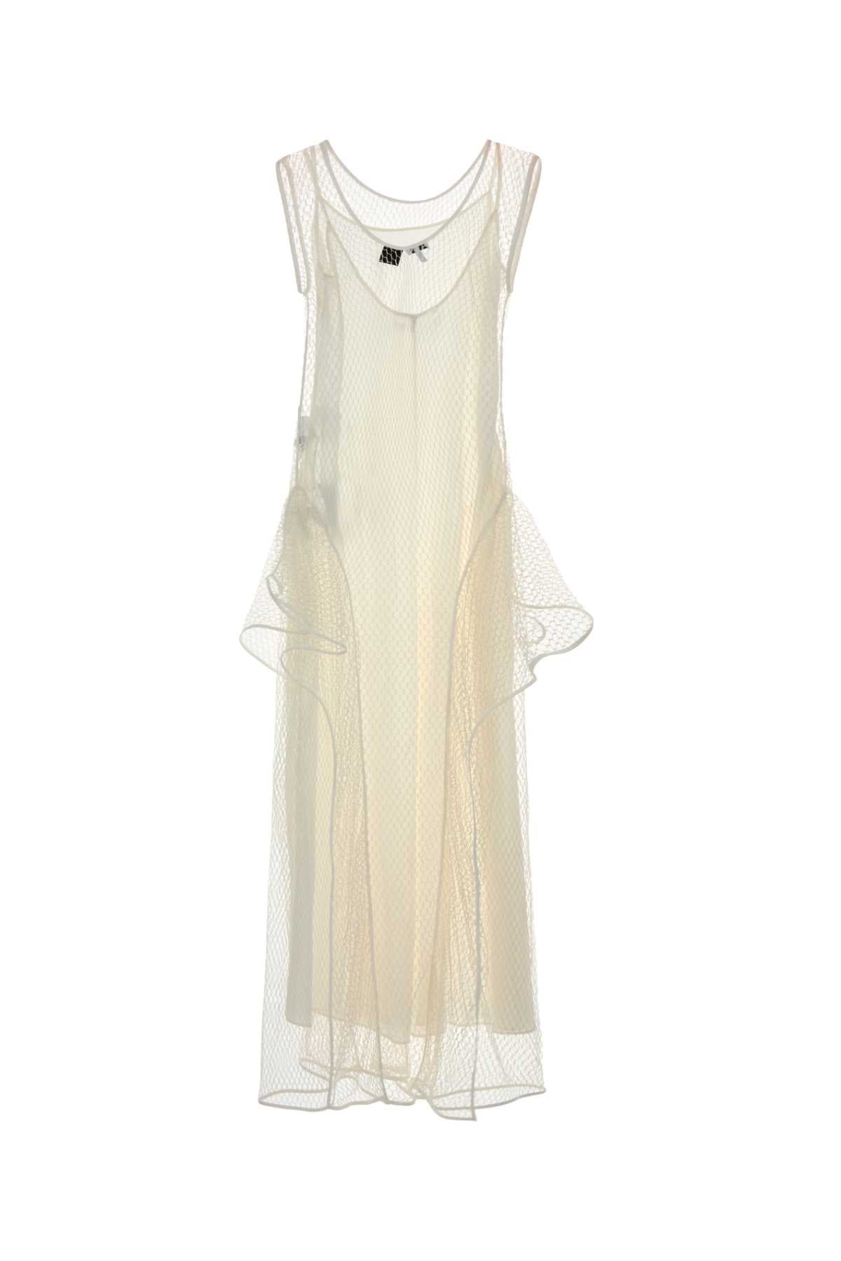 Loewe Paula's Ibiza Women White Mesh Paula S Ibiza Dress LOEWE