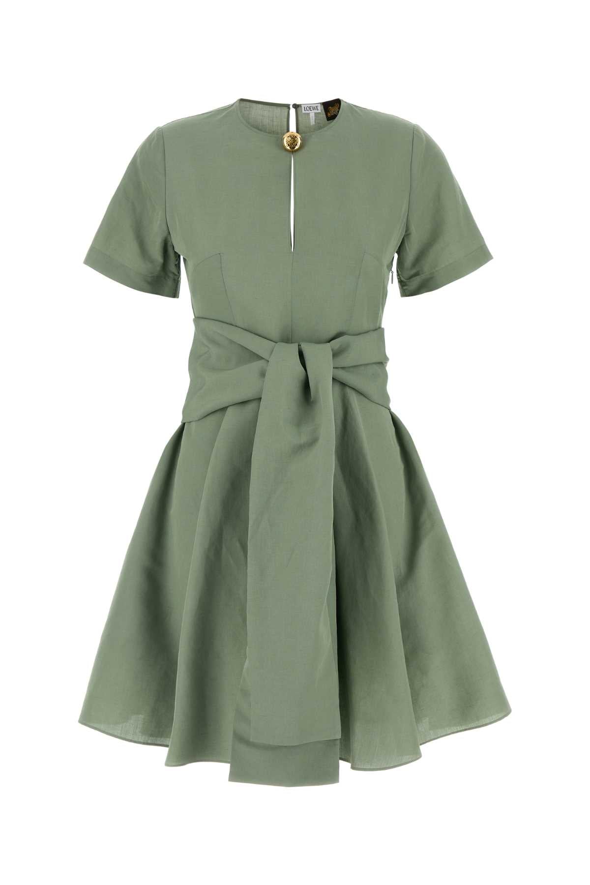 Loewe Paula's Ibiza Women Sage Green Viscose Blend Paula S Ibiza Dress LOEWE