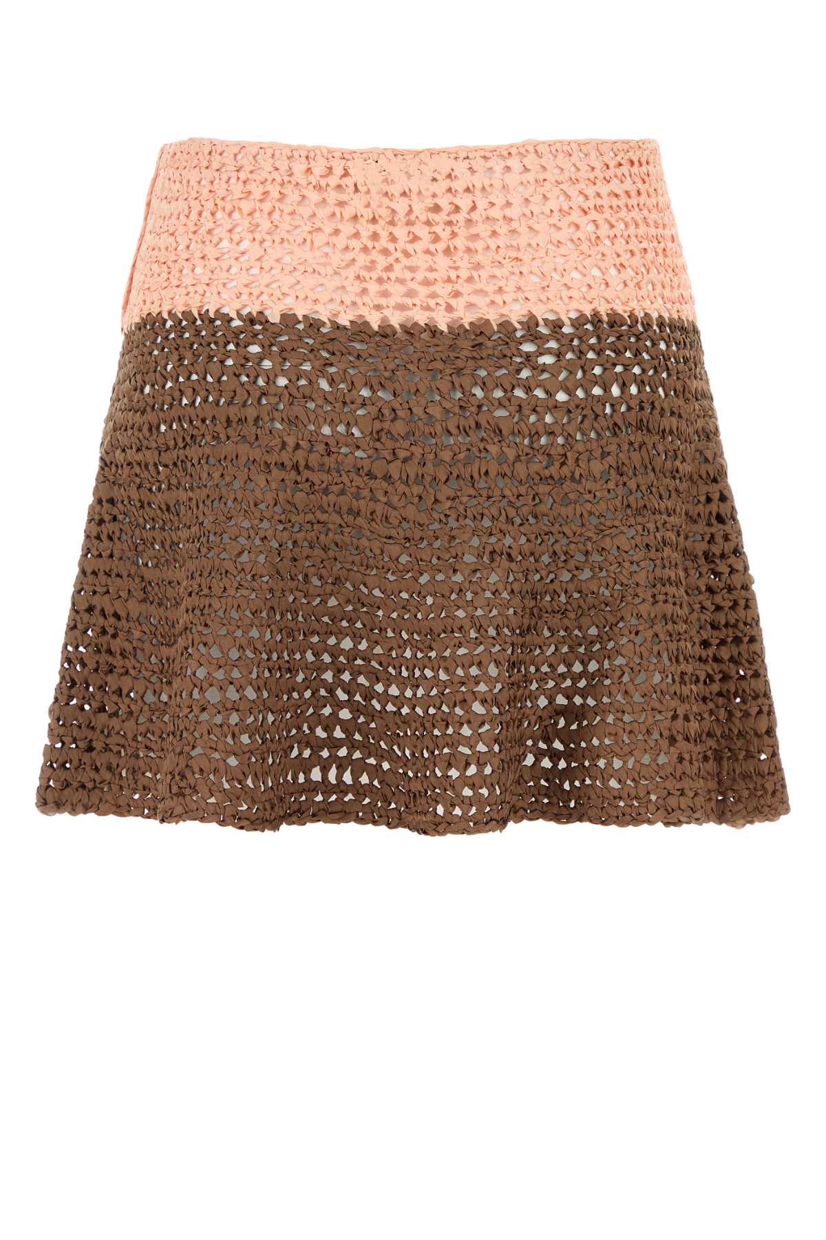 Loewe Paula's Ibiza Women Two-Tone Crochet Paula S Ibiza Mini Skirt LOEWE