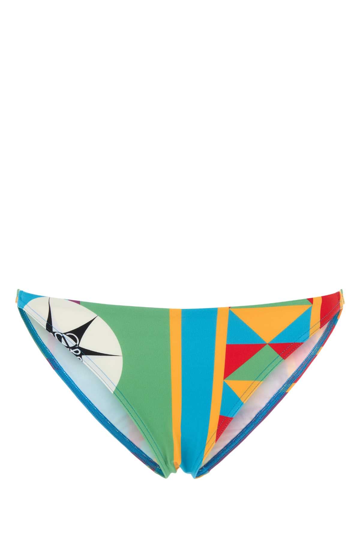 Loewe Paula's Ibiza Women Printed Stretch Nylon Paula S Ibiza Bikini Bottom LOEWE