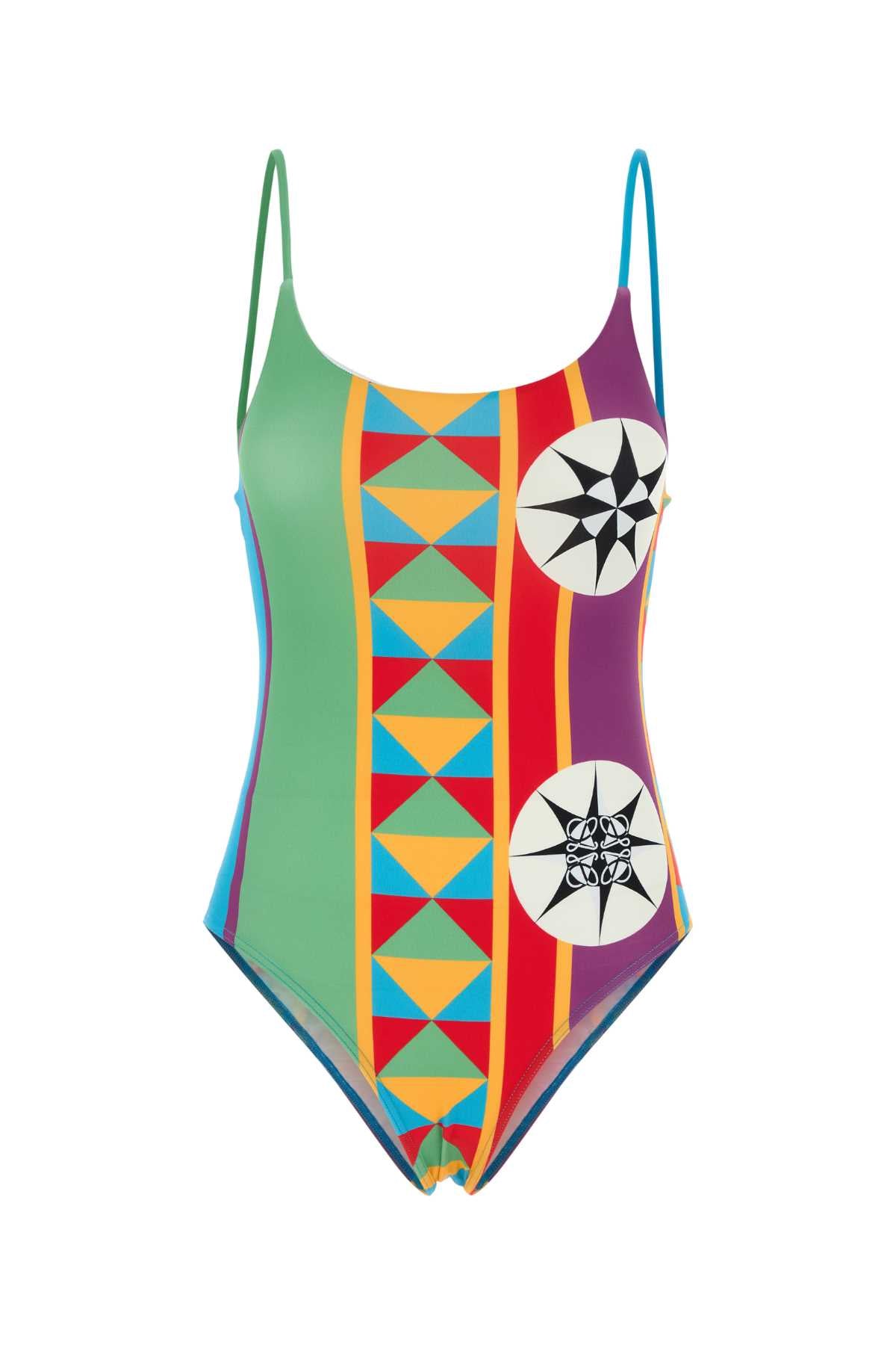 Loewe Paula's Ibiza Women Printed Stretch Nylon Paula S Ibiza Swimsuit LOEWE