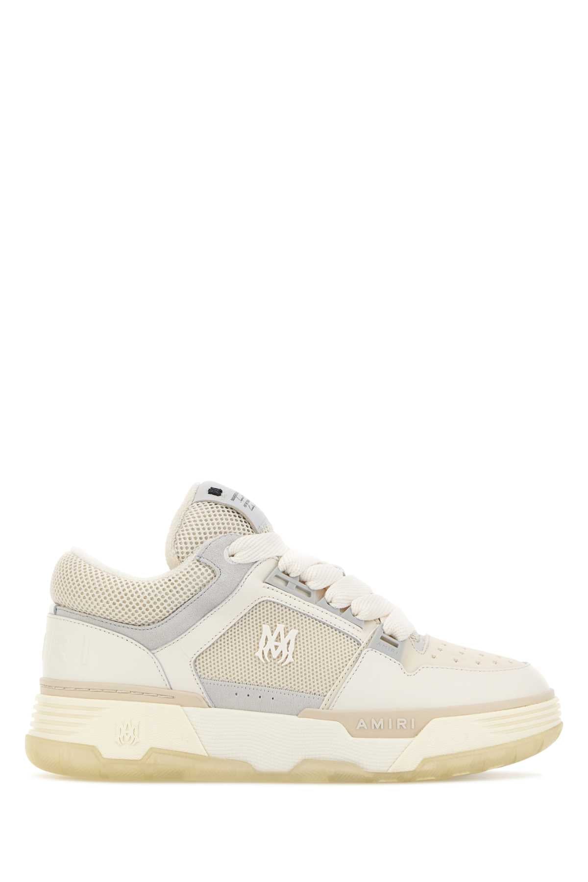 Amiri Men White Mesh And Leather Ma-1 Sneakers AMIRI