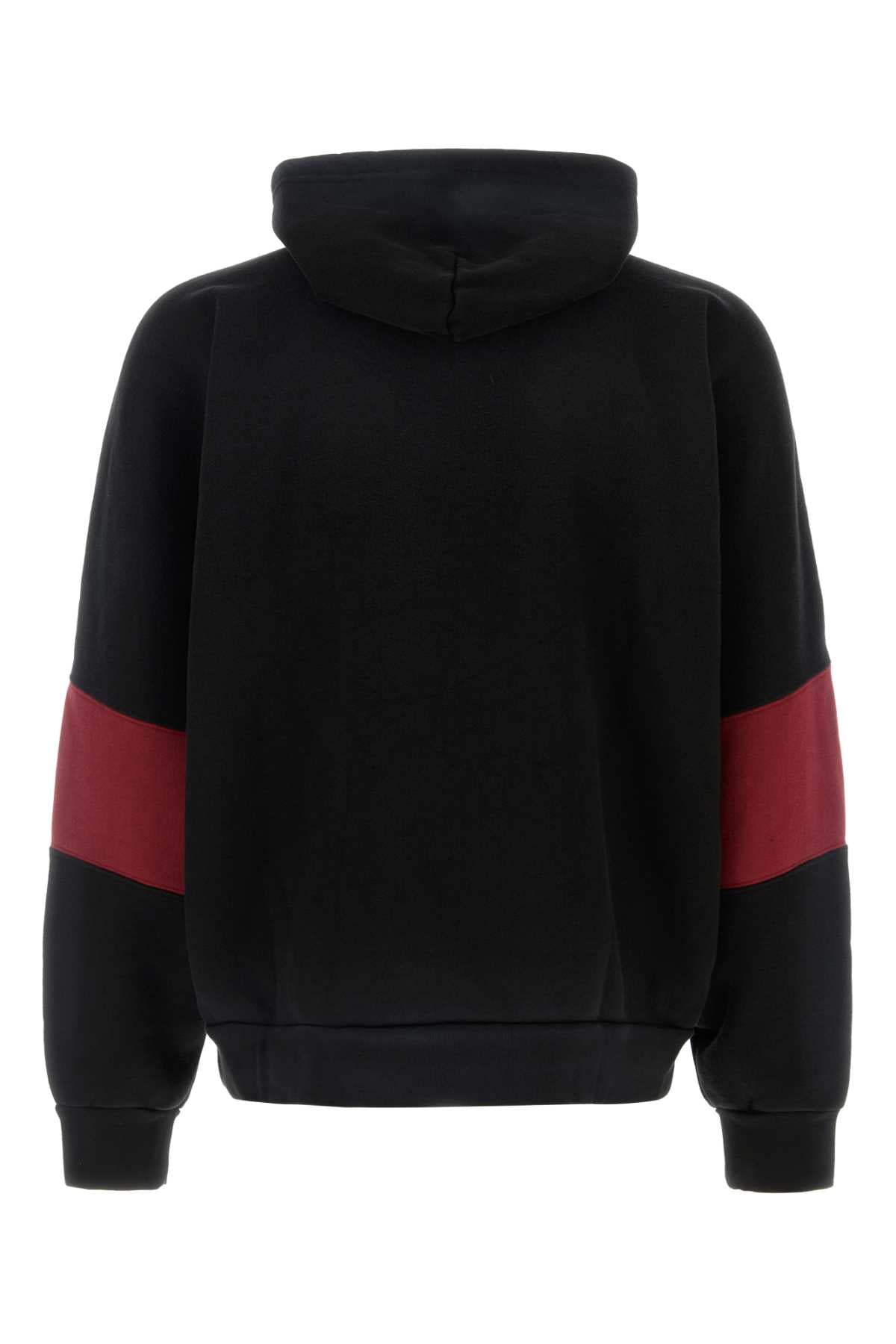 Willy Chavarria Men Black Cotton Oversize Sweatshirt WILLY CHAVARRIA