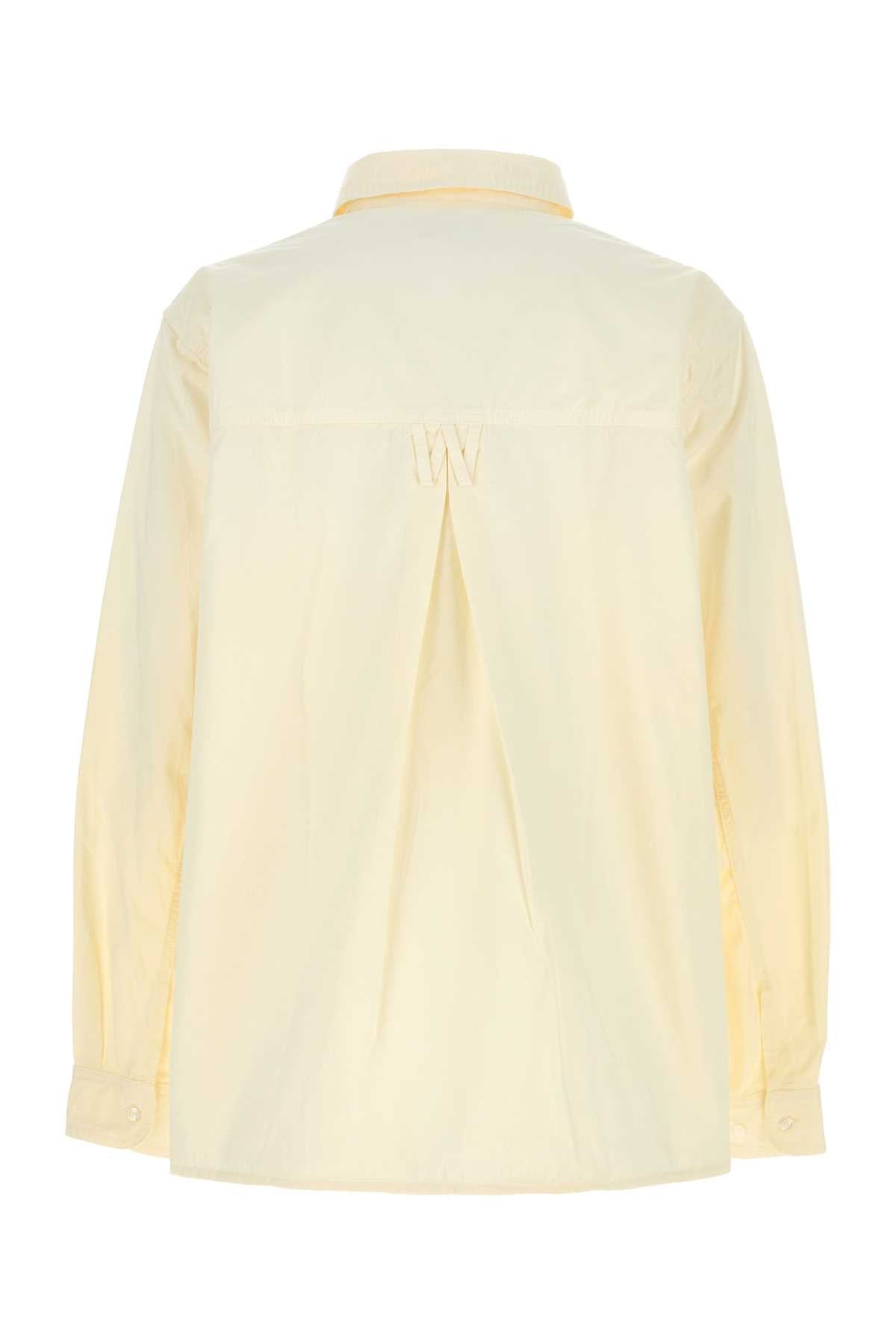 Willy Chavarria Men Cream Cotton Oversize Shirt WILLY CHAVARRIA