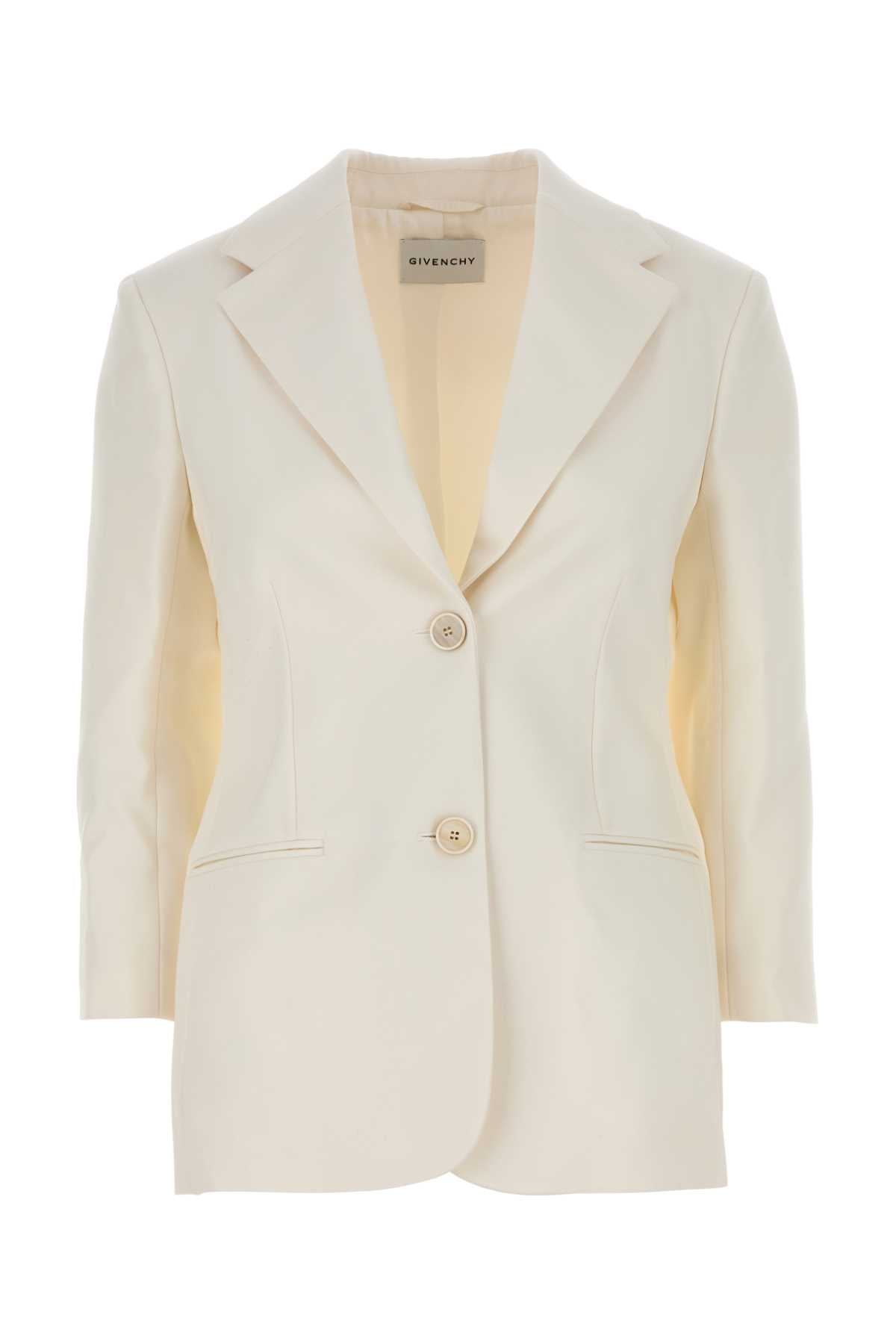 Givenchy Women Ivory Wool Blazer GIVENCHY