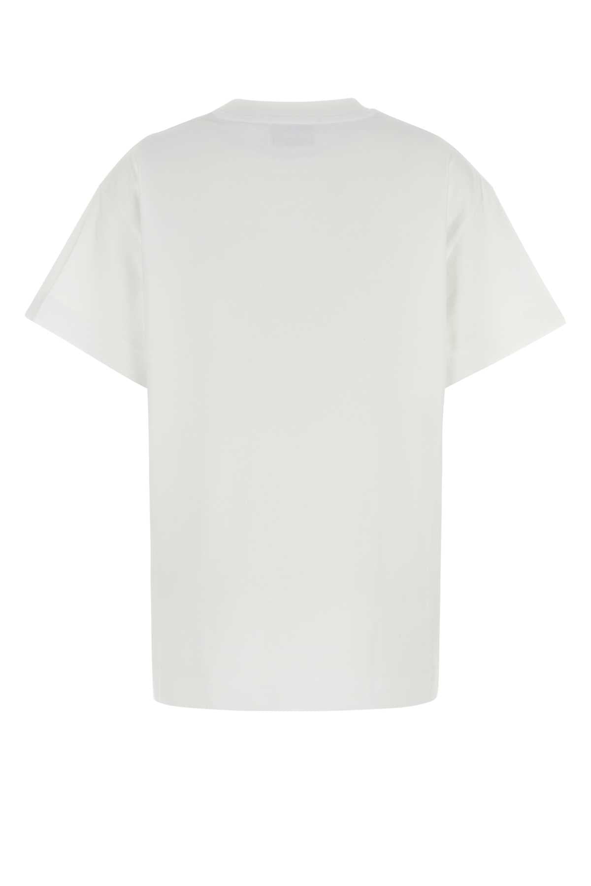 Givenchy Women White Cotton Oversize T-Shirt GIVENCHY