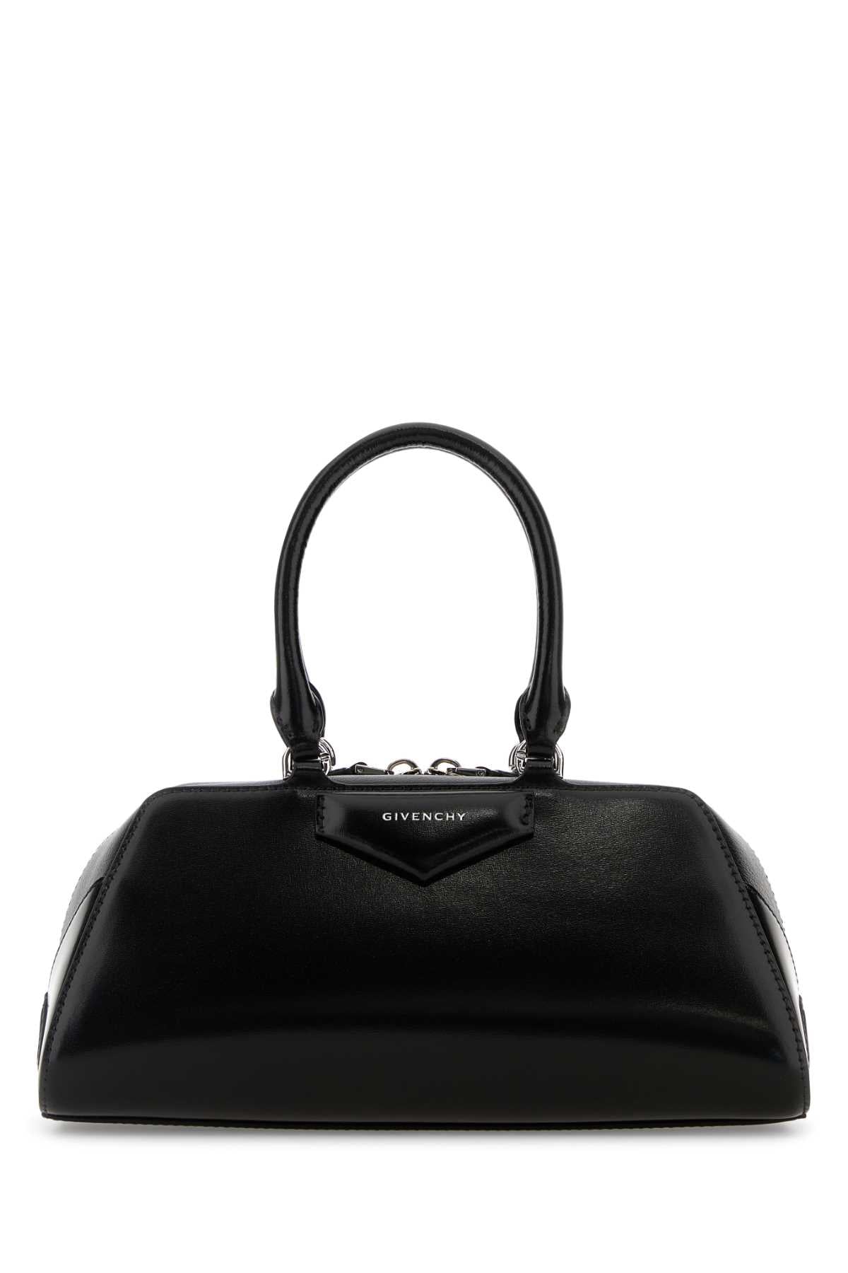 Givenchy Women Black Leather Small Antigona East-West Handbag GIVENCHY